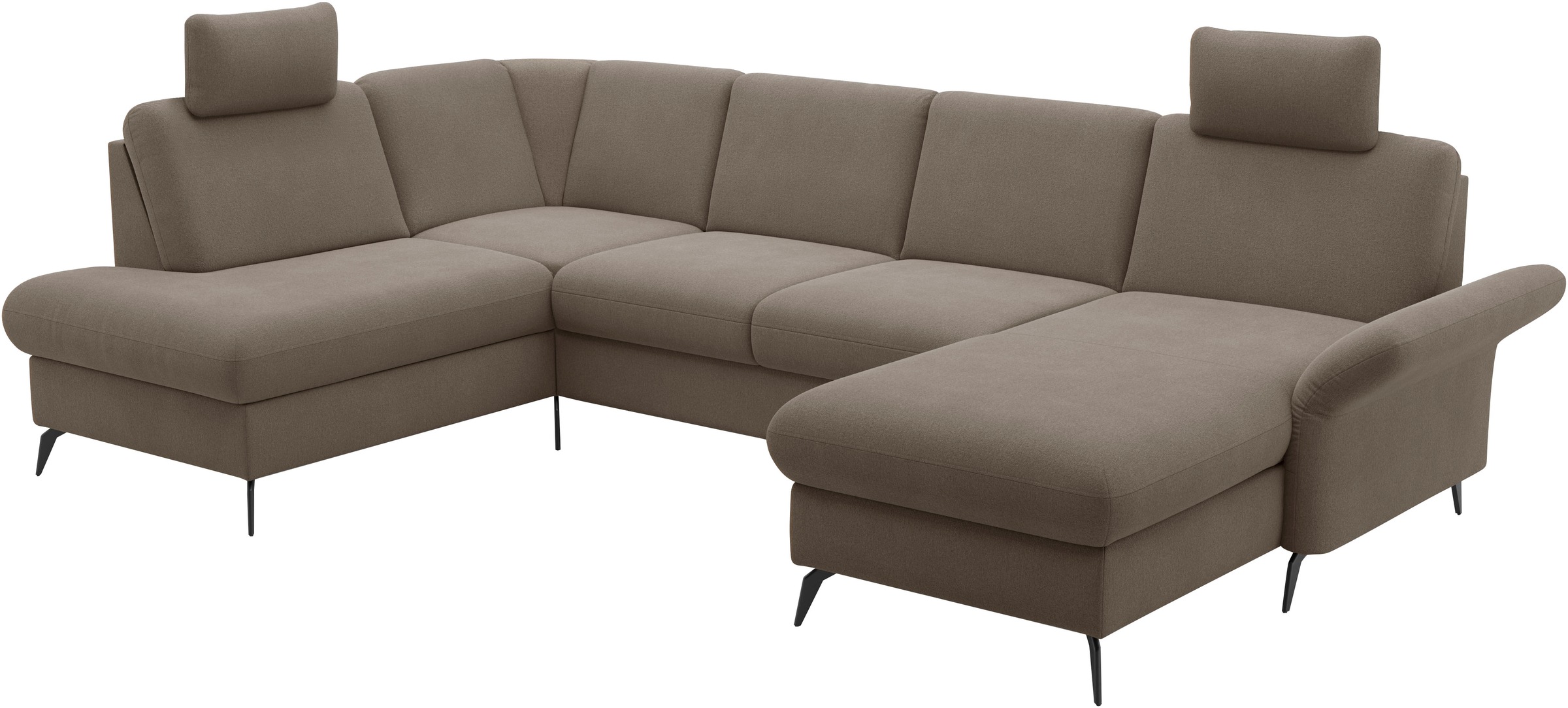 Home affaire Wohnlandschaft »Rochelle«, optional: Armteilverstellung, klappbar, Bettkasen