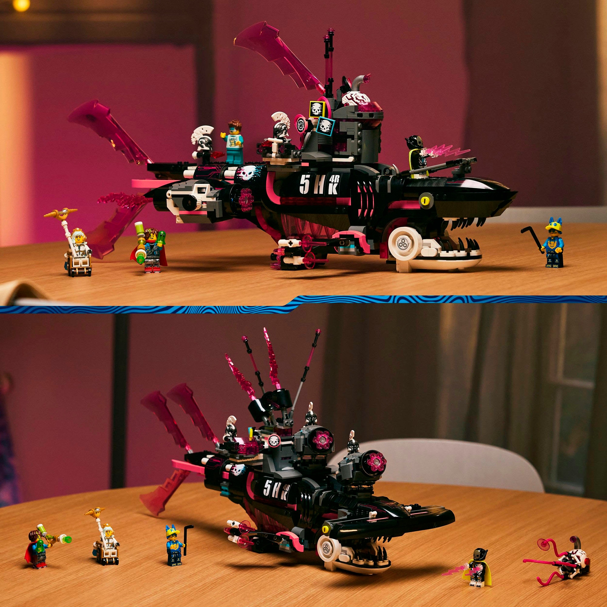 LEGO® Konstruktionsspielsteine »Albtraumhai-U-Boot (71500), LEGO DREAMZzz«, (1413 St.), Made in Europe