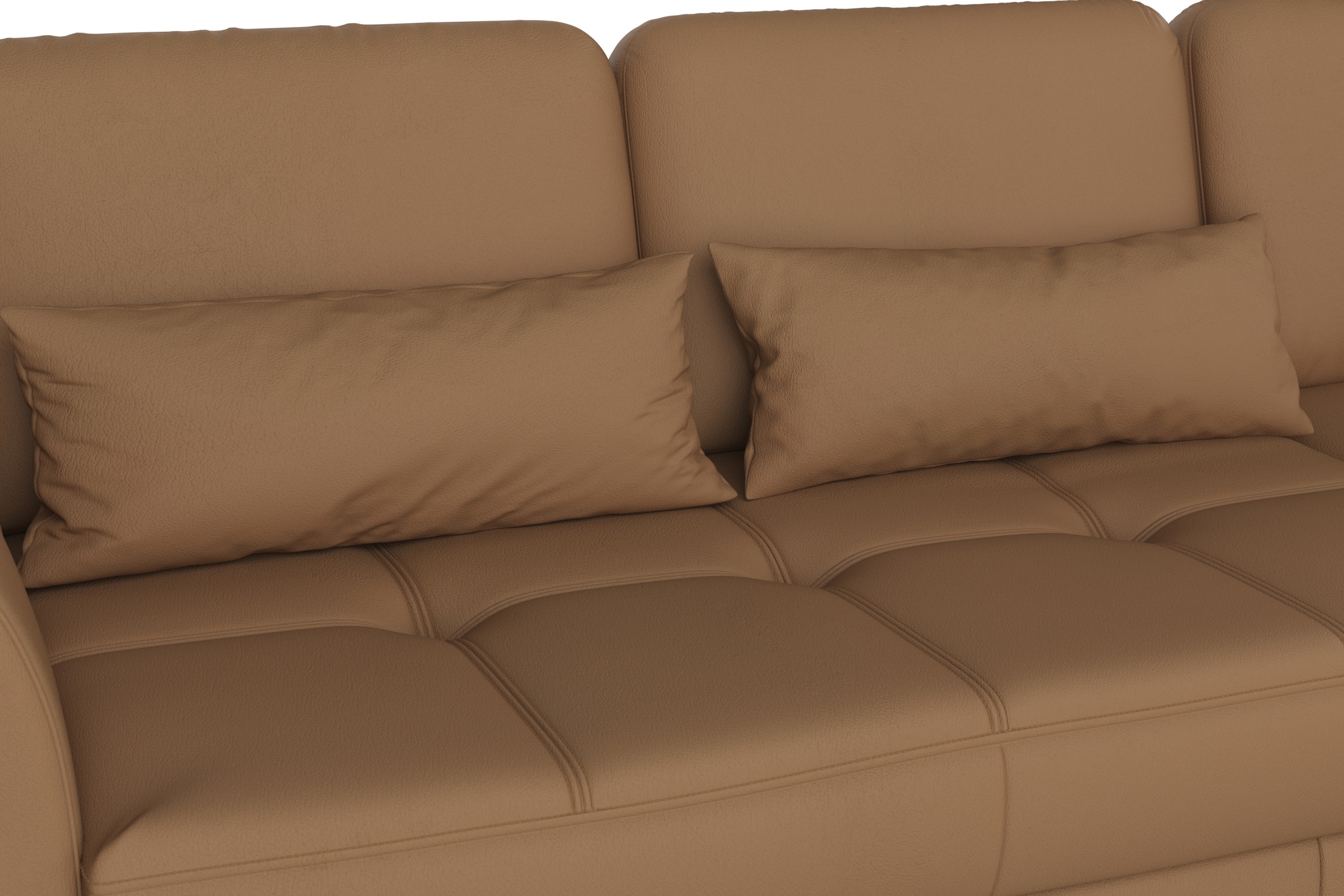 sit&more Ecksofa »Bendigo L-Form«, inklusive Sitztiefenverstellung, Bodenfreiheit 12 cm, in 2 Fußfarben