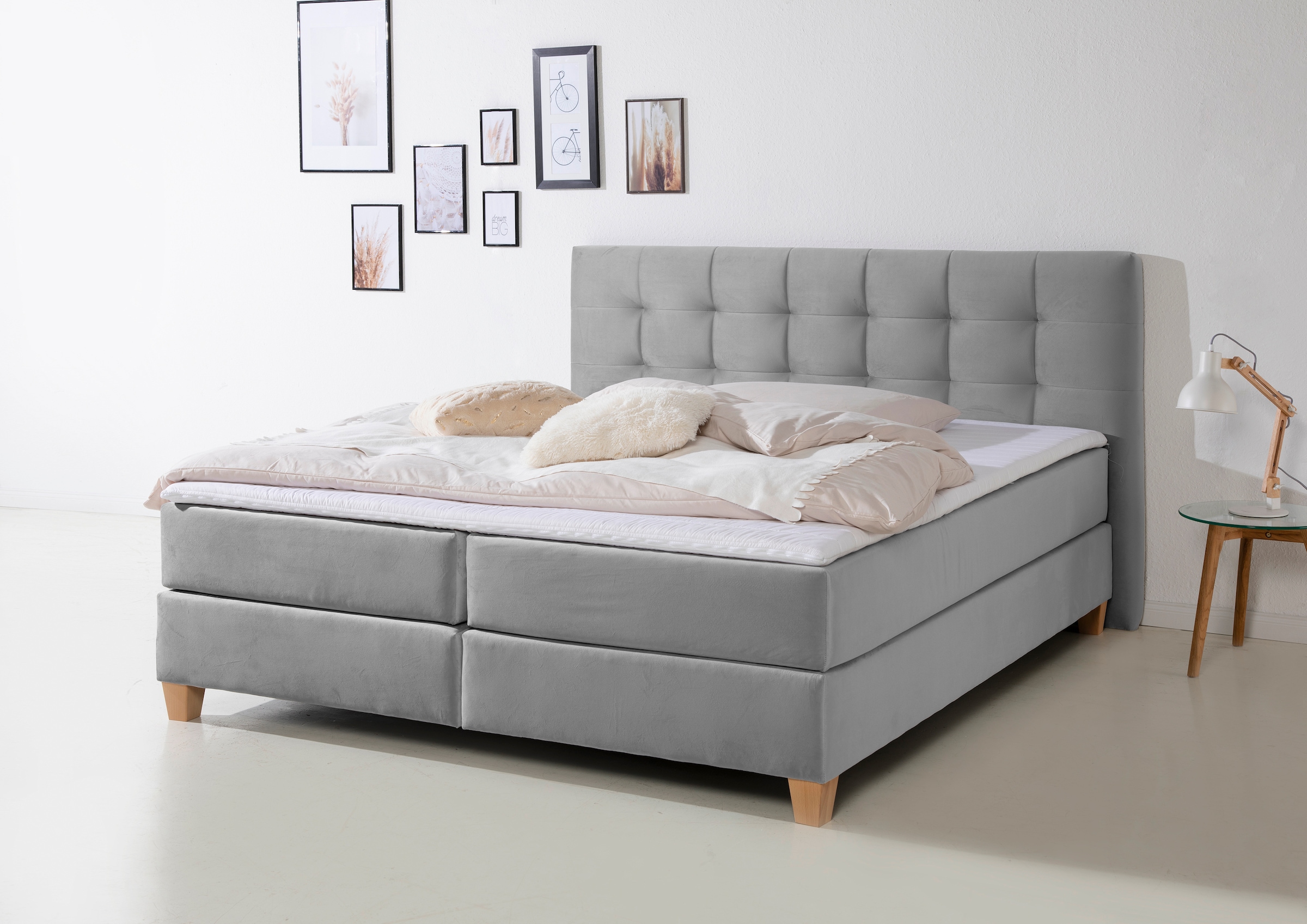 Bild von Home affaire Boxspringbett »Moulay«, inkl. Topper, in Überlänge 220 cm, 3 Härtegrade, auch in H4