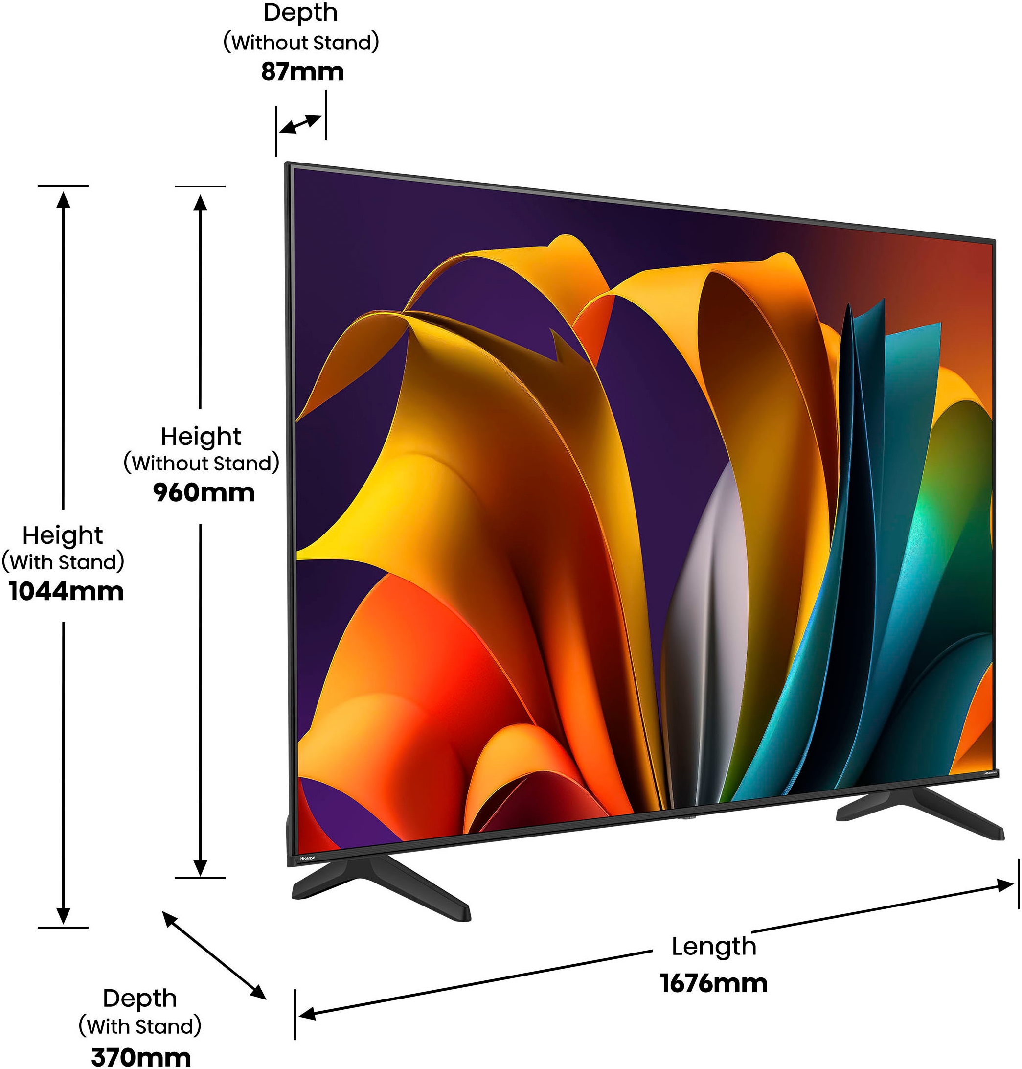 Hisense LED-Fernseher »75A6N«, 4K Ultra HD, Smart-TV, 4K UHD