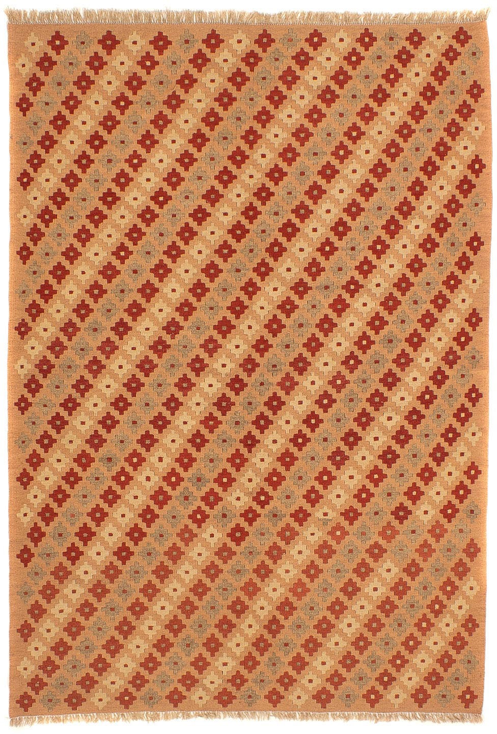 morgenland Wollteppich »Kelim - Oriental - 214 x 158 cm - hellbraun«, recht günstig online kaufen