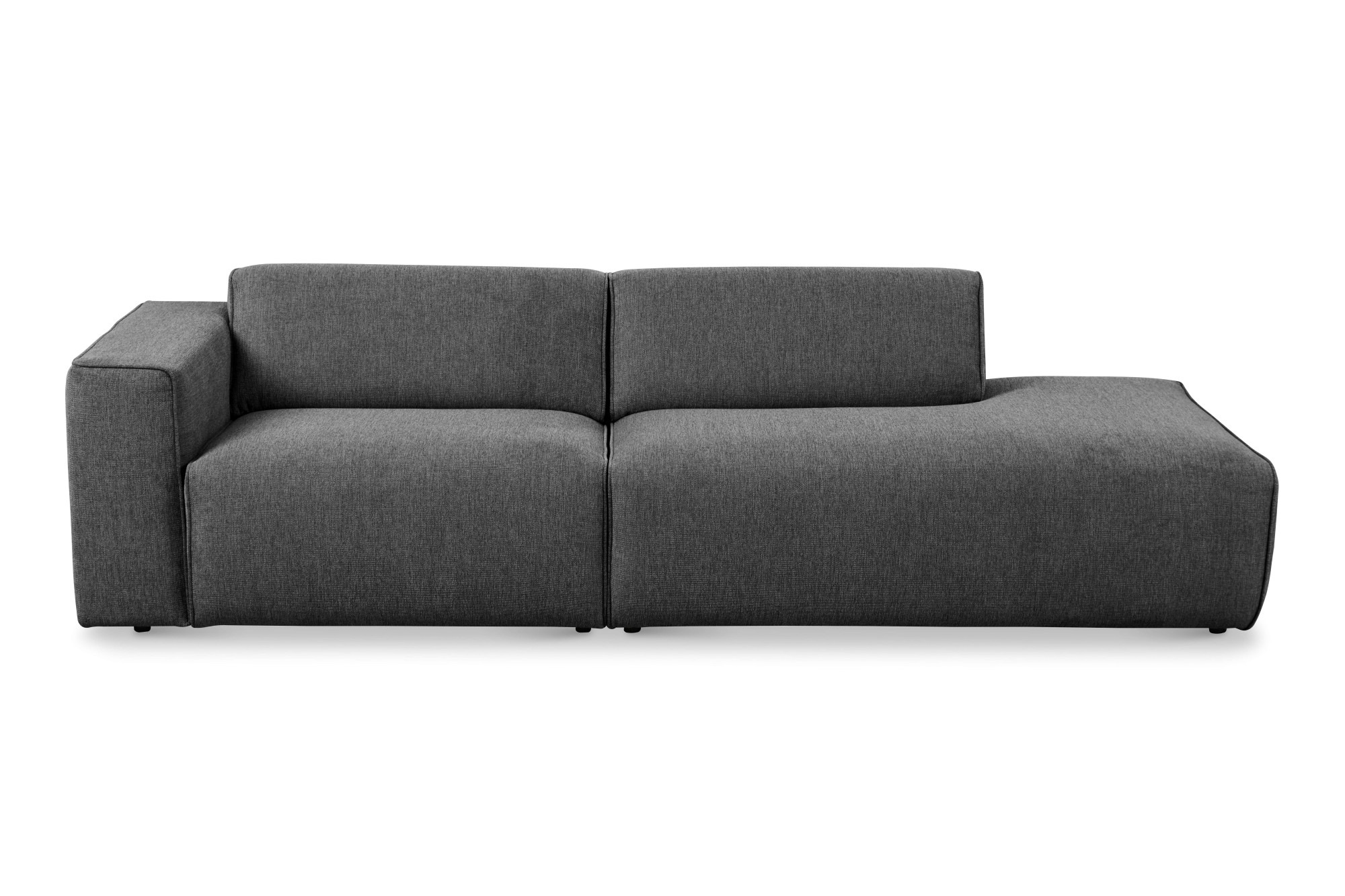 andas 2-Sitzer "Noord mit Kedernaht, Breite 227 cm", Cord, Struktur, Websto günstig online kaufen