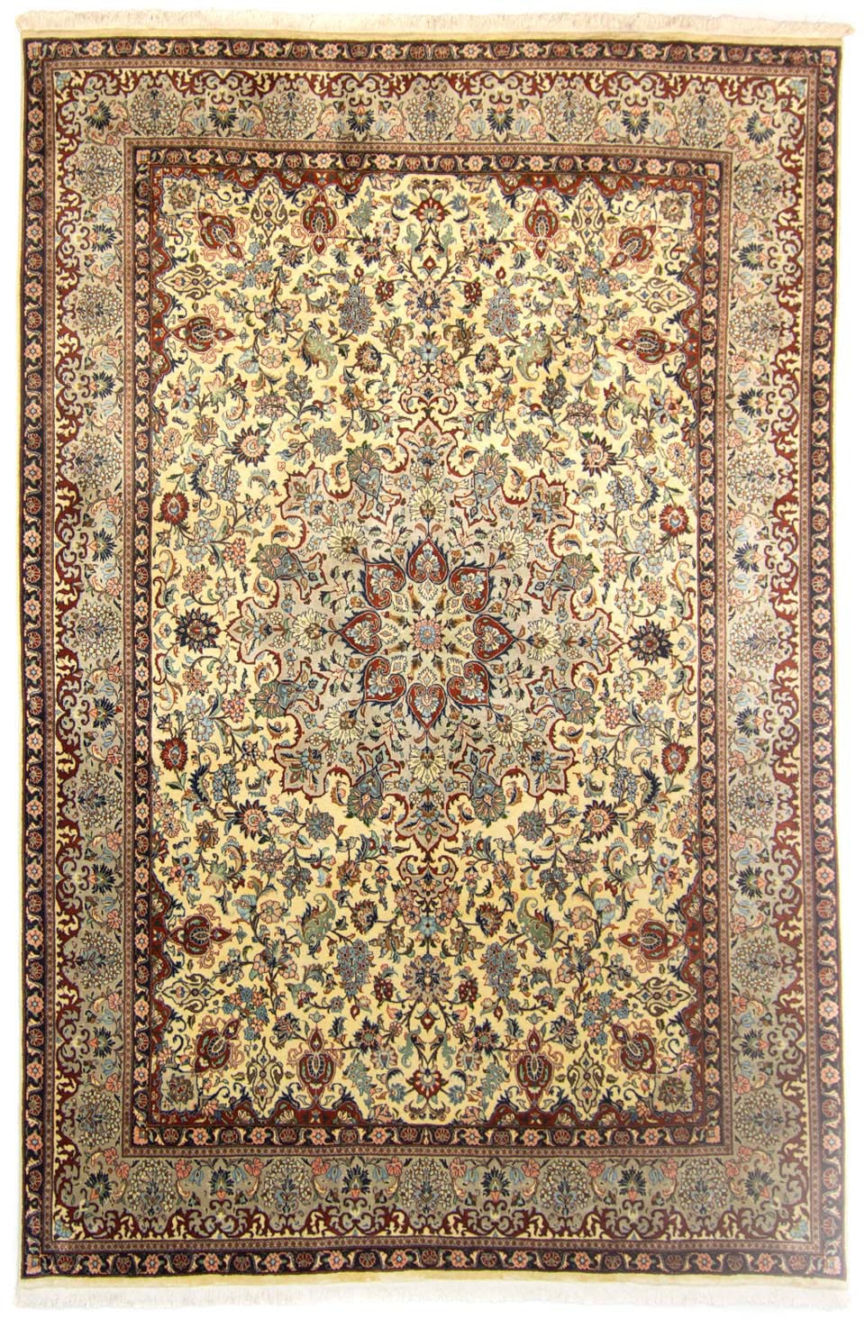 morgenland Wollteppich »Golpayegan Medaillon Beige chiaro 354 x 250 cm«, re günstig online kaufen