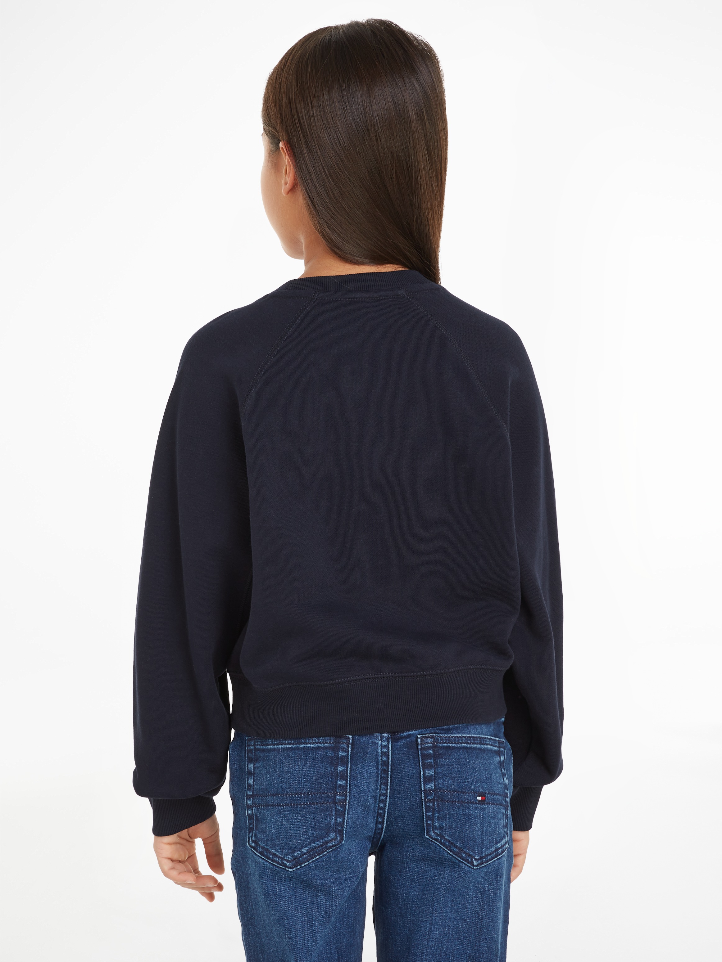 Tommy Hilfiger Sweatshirt »VARSITY EMBROIDERED CREWNECK«, Kinder bis 16 Jahre mit Logostickerei
