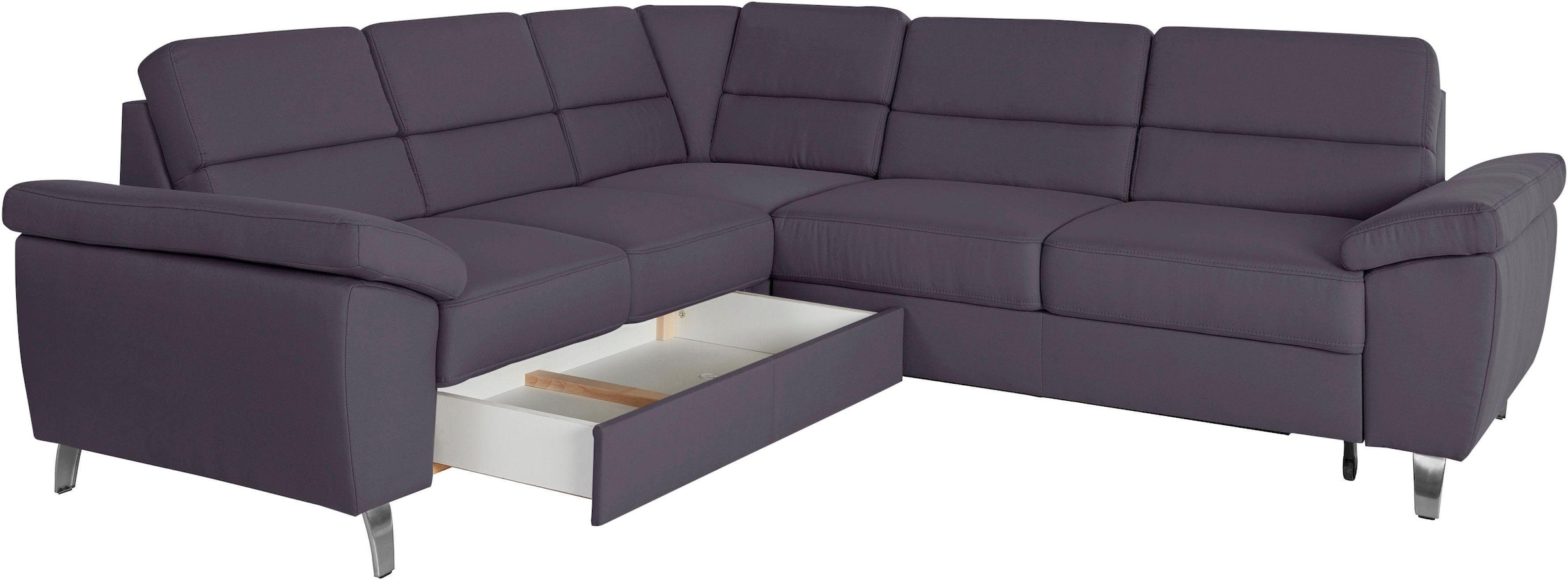 sit&more Ecksofa »Sorano L-Form«, wahlweise mit Bett- und Relaxfunktion, inkl. Bettkasten