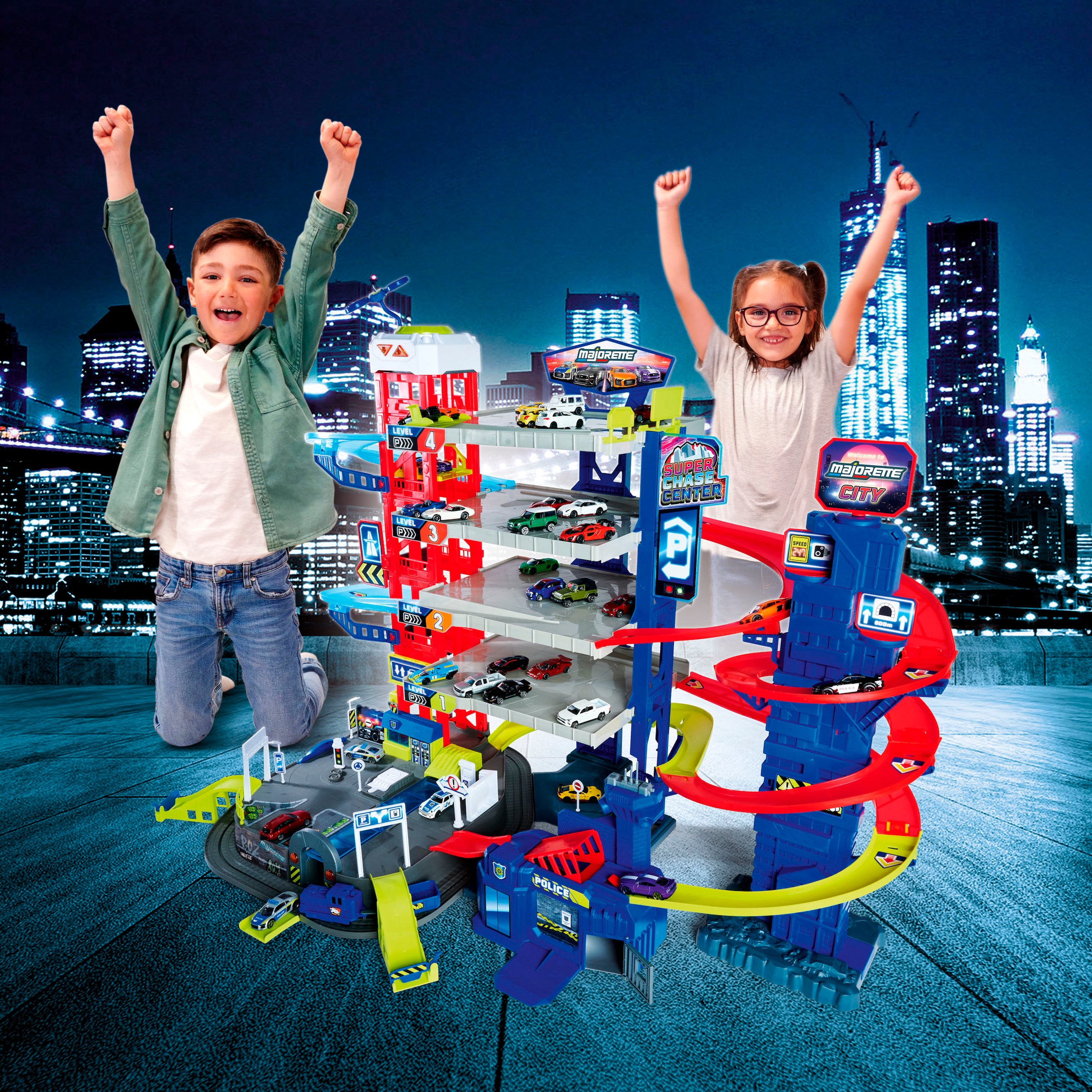 majORETTE Spiel-Parkgarage »Super Chase Center« mit Licht und Sound