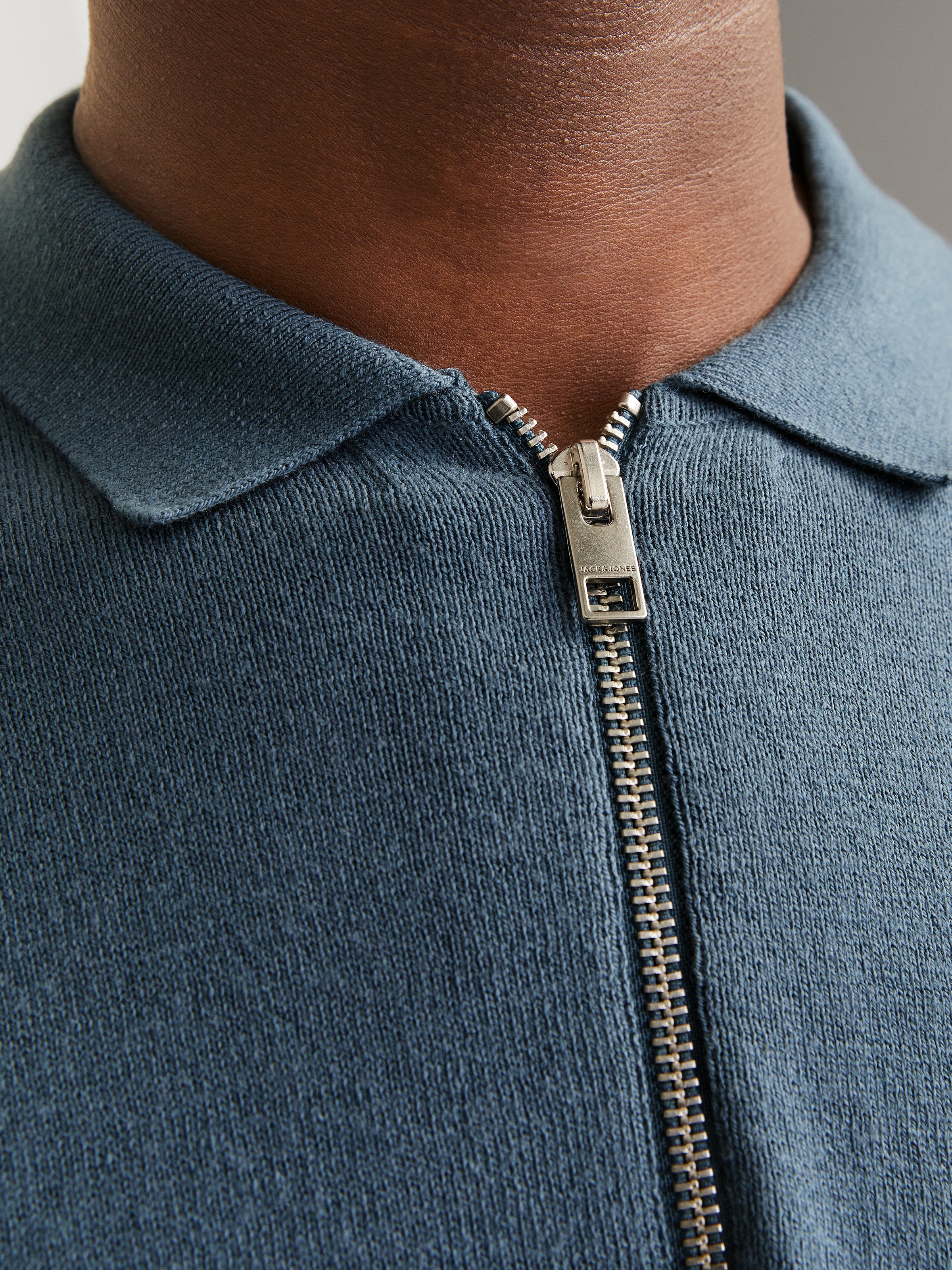 Jack & Jones Polokragenpullover »JJEEMIL KNIT POLO HALF ZIP LS NOOS«, mit Polo Kragen