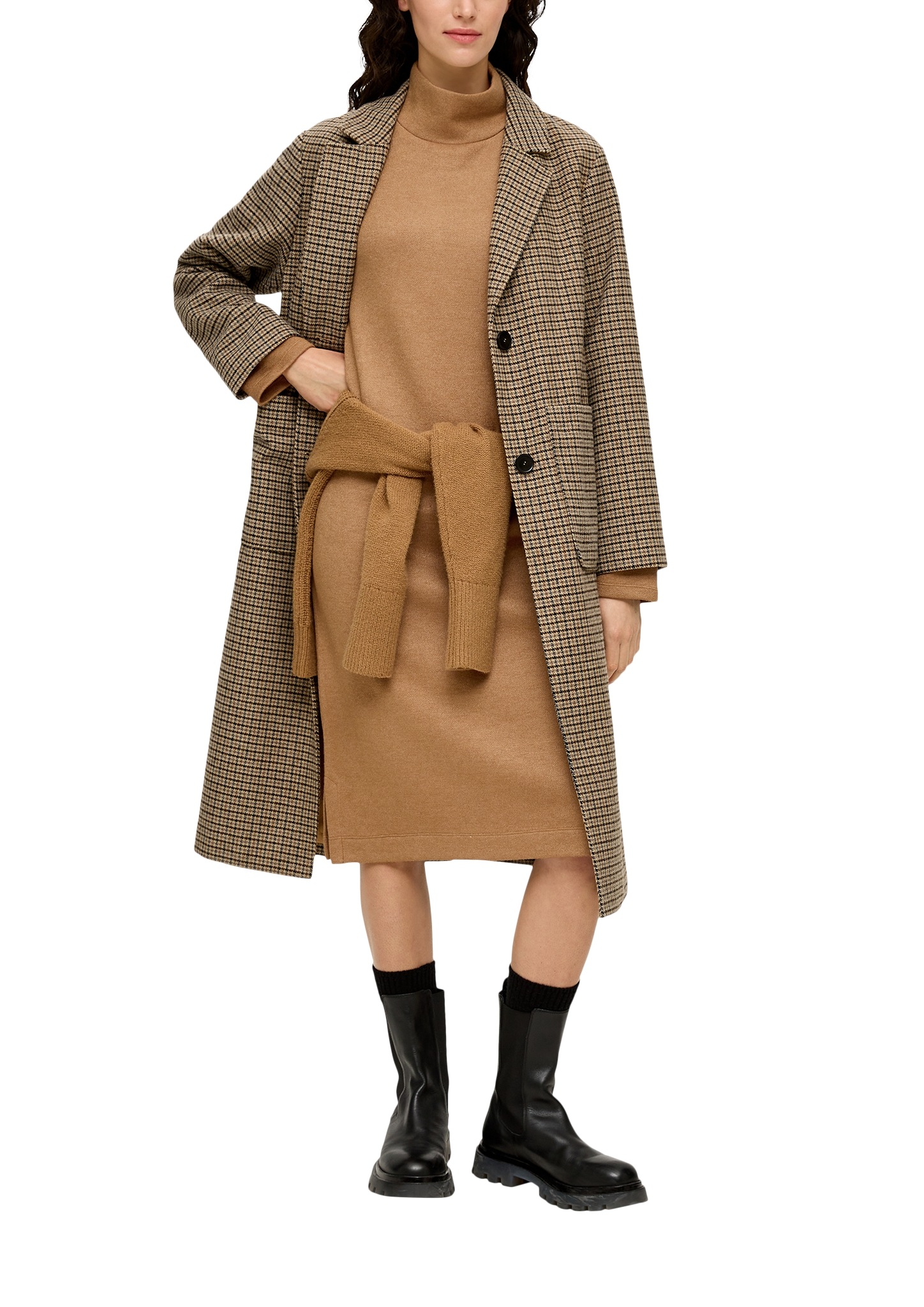 s.Oliver Sweatkleid, mit Seitenschlitz