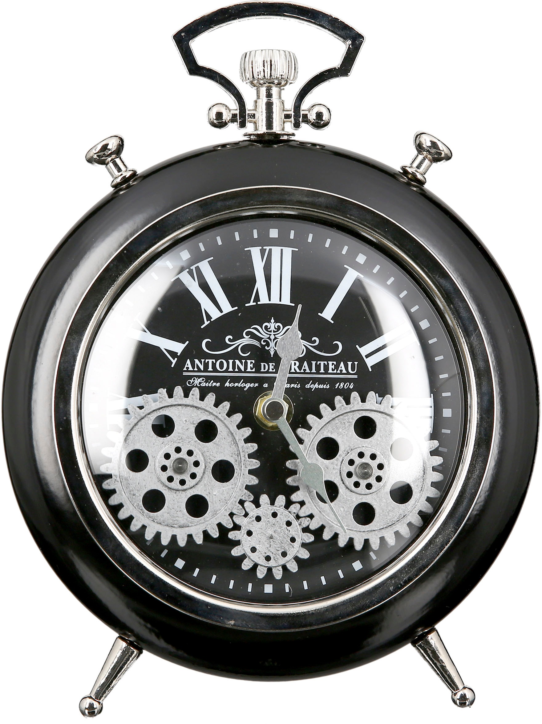 Casablanca by Gilde Standuhr »Transmission, schwarz/silber«, (1 St.), Wecke günstig online kaufen
