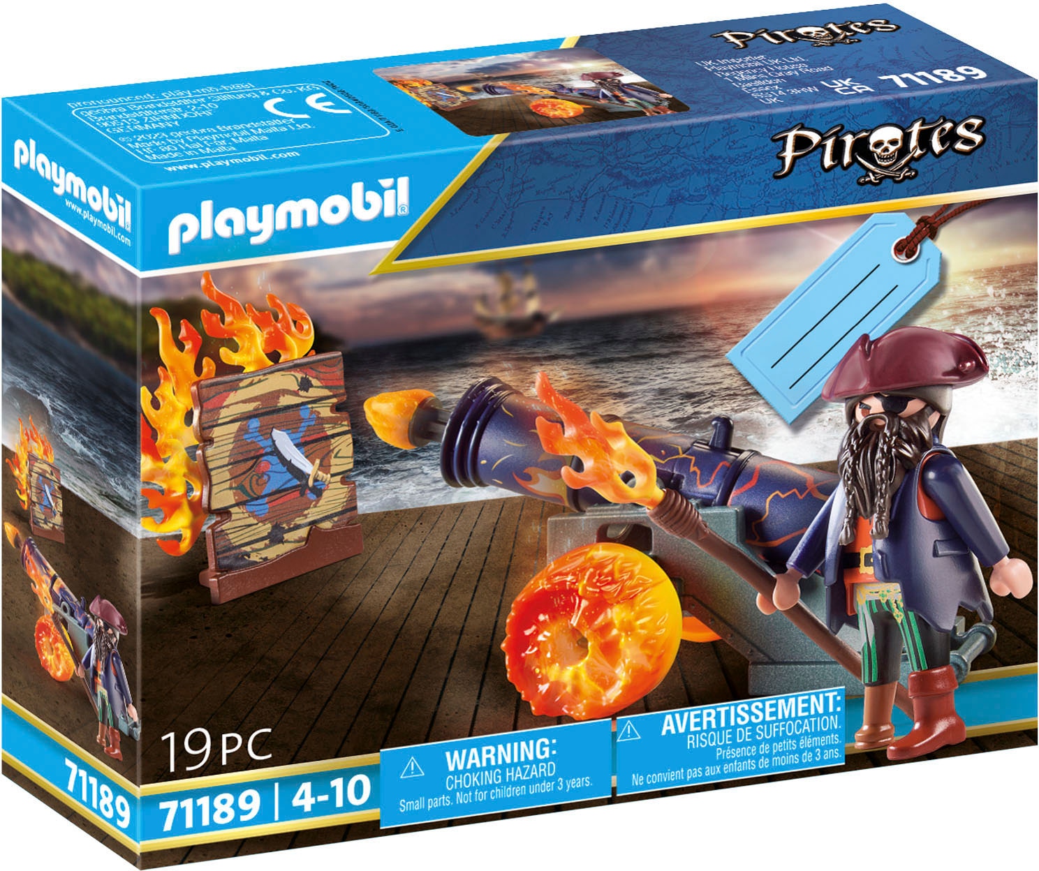 Playmobil® Konstruktions-Spielset »Pirat mit Kanone (71189), Pirates«, (19 St.), Made in Europe