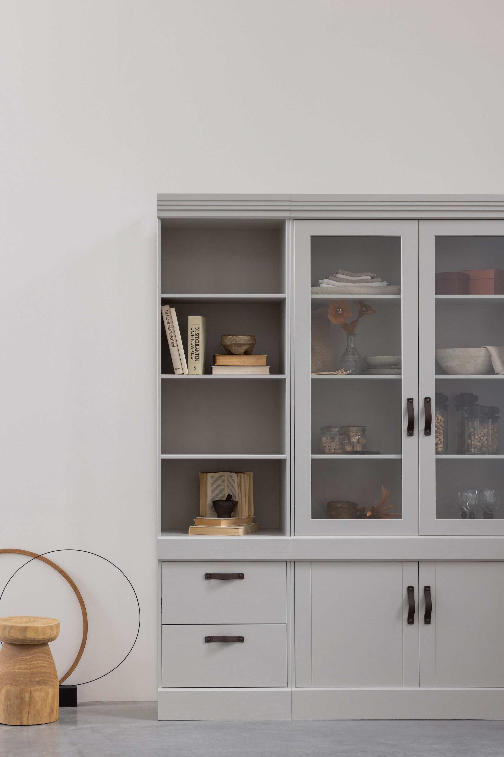 WOOOD Stauraumregal »Bold mit FSC® Massivkiefer mit Schutzlack B 54 x T 43 x H 215 cm« Wasserbasierter Schutzlack, einfach zu montieren, sichtbare Maserung