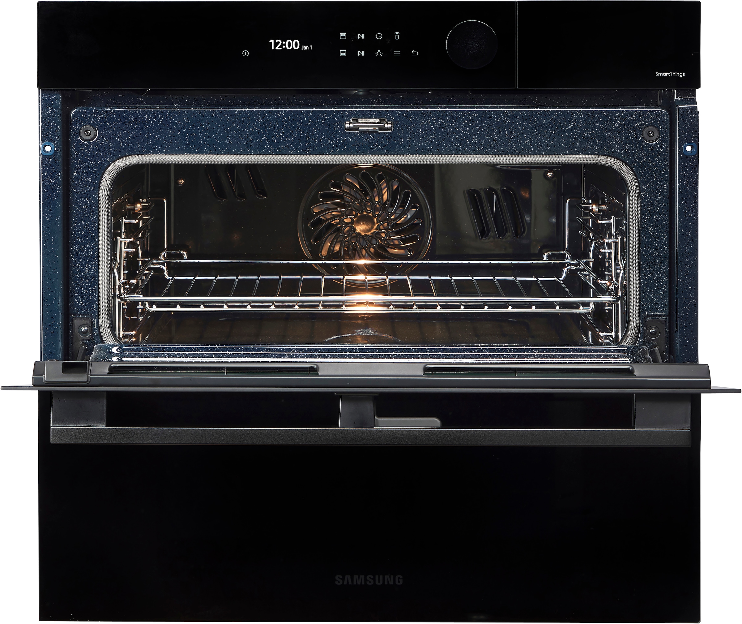 Samsung Pyrolyse Backofen Serie 5 »NV7B5775XDK«, mit 1-fach-Teleskopauszug, Pyrolyse-Selbstreinigung, Dual Cook Flex – Ein Ofen. Zwei Garräume. Flexible Tür.
