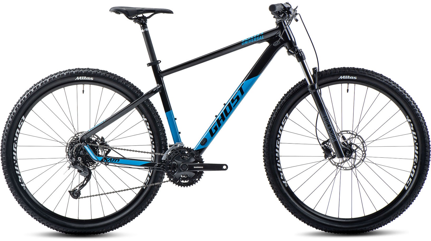 GHOST Mountainbike »Kato Universal AL« 27 Gang Shimano Alivio RD-M3100 Schaltwerk Kettenschaltung für Damen und Herren, Kettenschaltung...