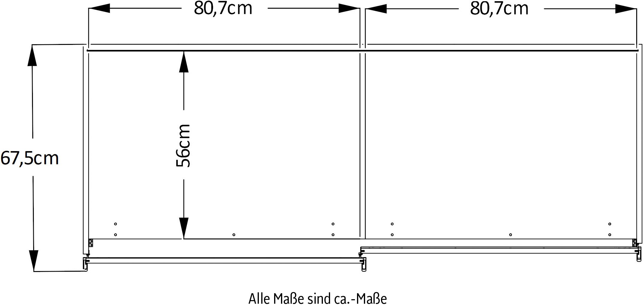STAUD Schwebetürenschrank »Includo, Made in Germany« vier verschiedene Ausstattungsvarianten