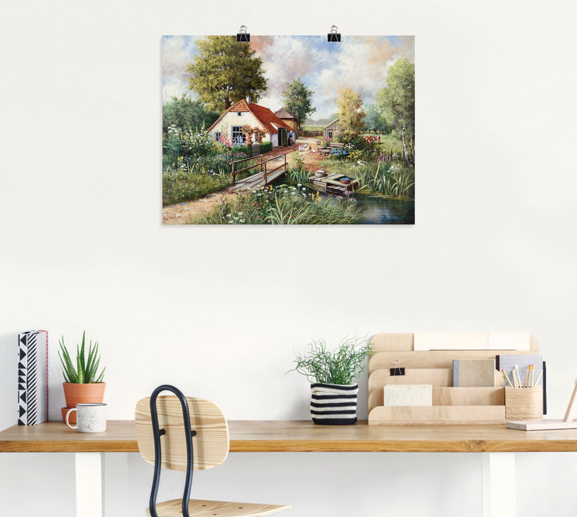 Artland Wandbild »Bauernhof«, Gebäude, (1 St.), als Leinwandbild, Poster in verschied. Größen