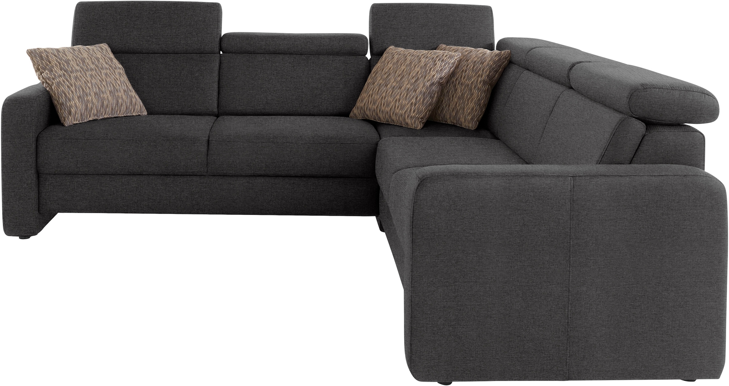sit&more Ecksofa »Bologna L-Form«, Kopfteilverstellung, wahlweise mit Bettfunktion und Schubkasten