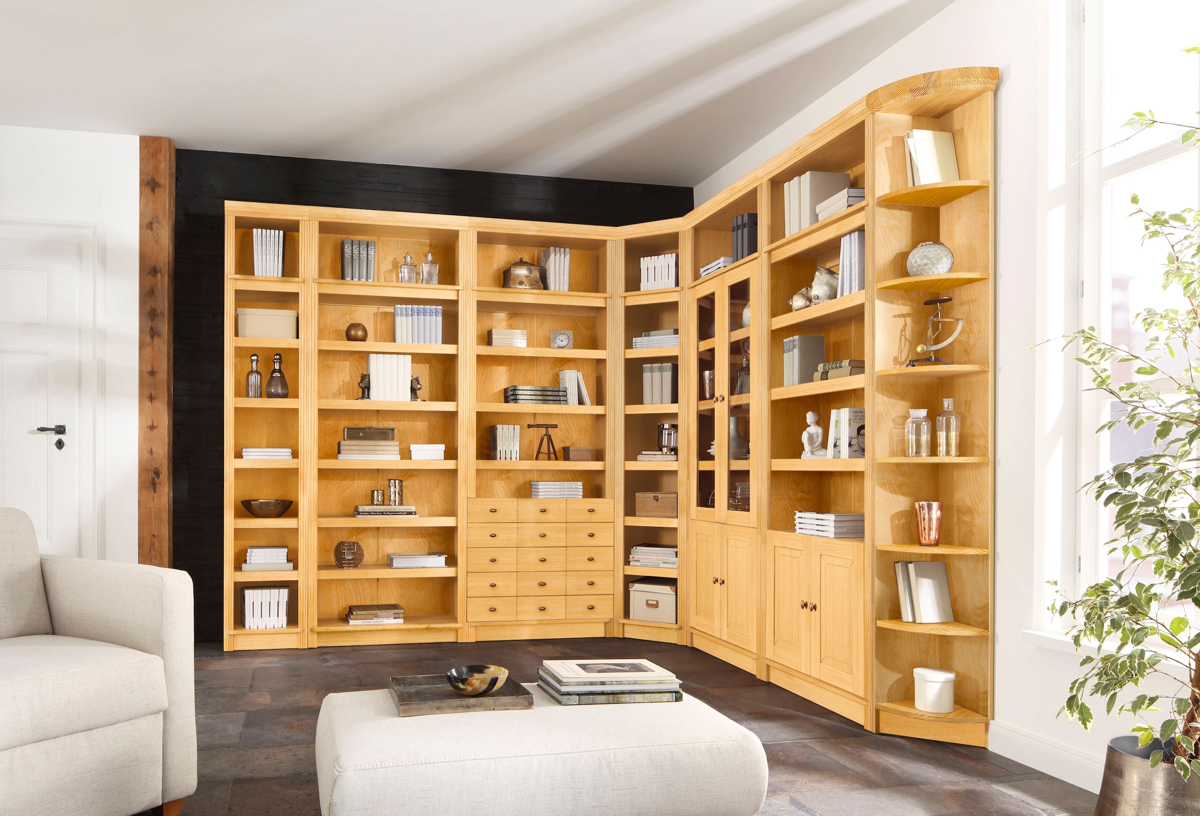 mit online Holztüren Home bestellen Bücherregal in Höhen, affaire 2 2 »Cliff«,
