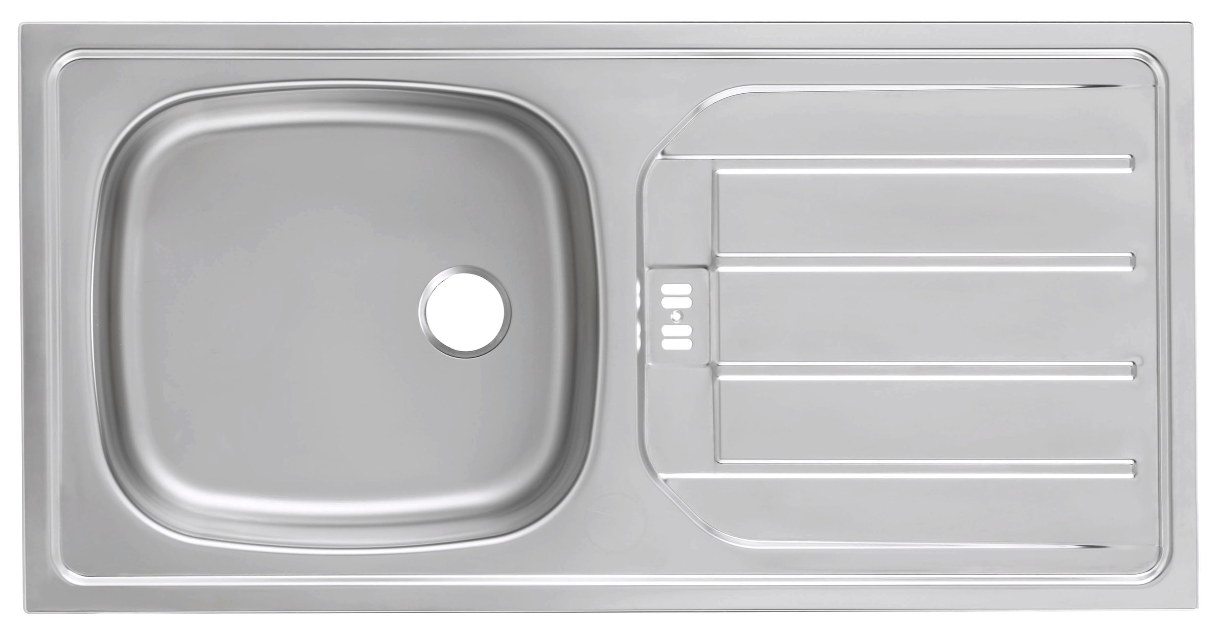 KOCHSTATION Küchenzeile »KS-Luhe« 330 cm breit, wahlweise mit oder ohne E-Geräten, gefräste MDF-Fronten