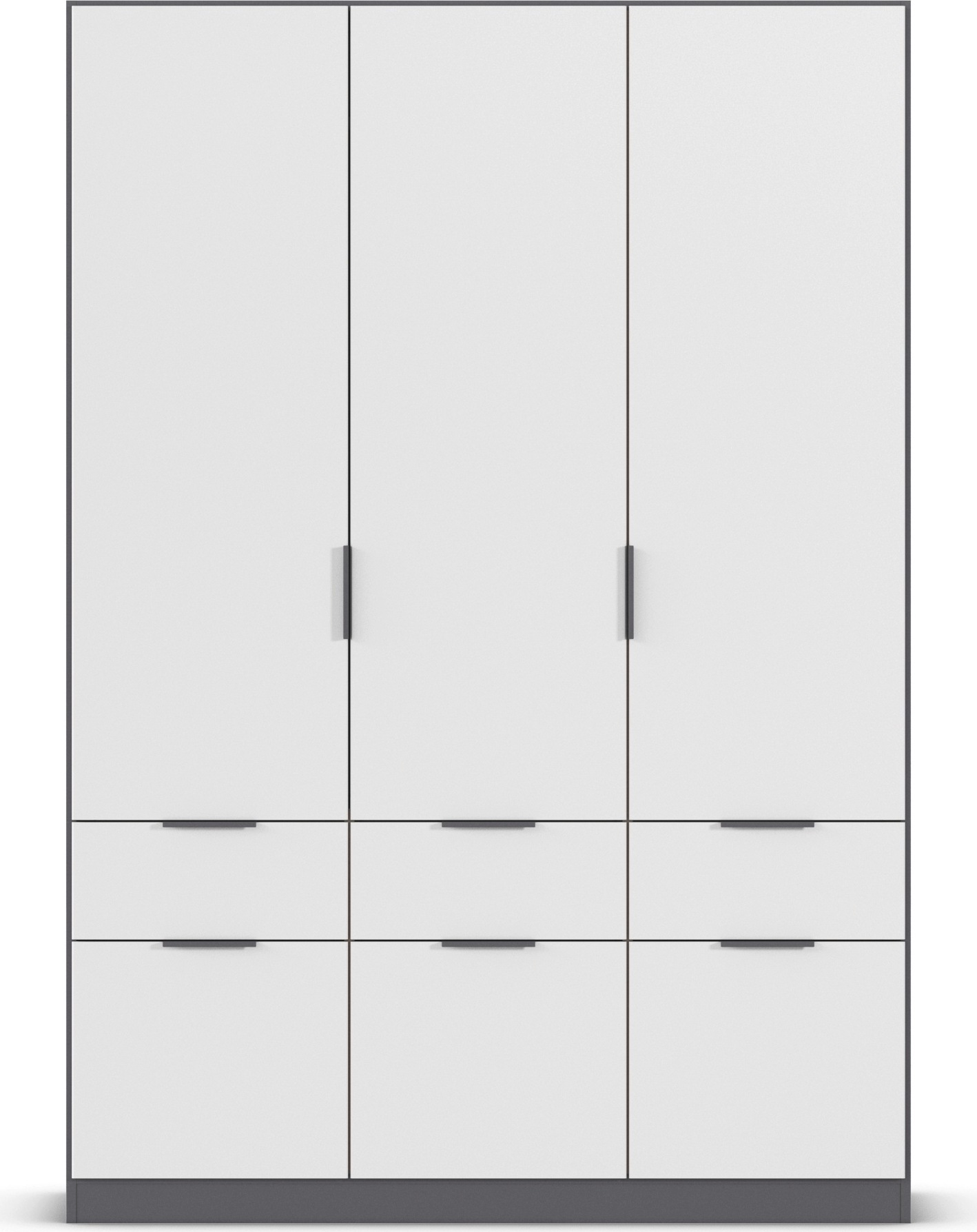 rauch Kleiderschrank »Kleiderschrank Schrank Garderobe Wäscheschrank DUNDEE«, (mit 3 Griff-Varianten), Schubladen in zwei Höhen, optional mit Spiegel MADE IN GERMANY
