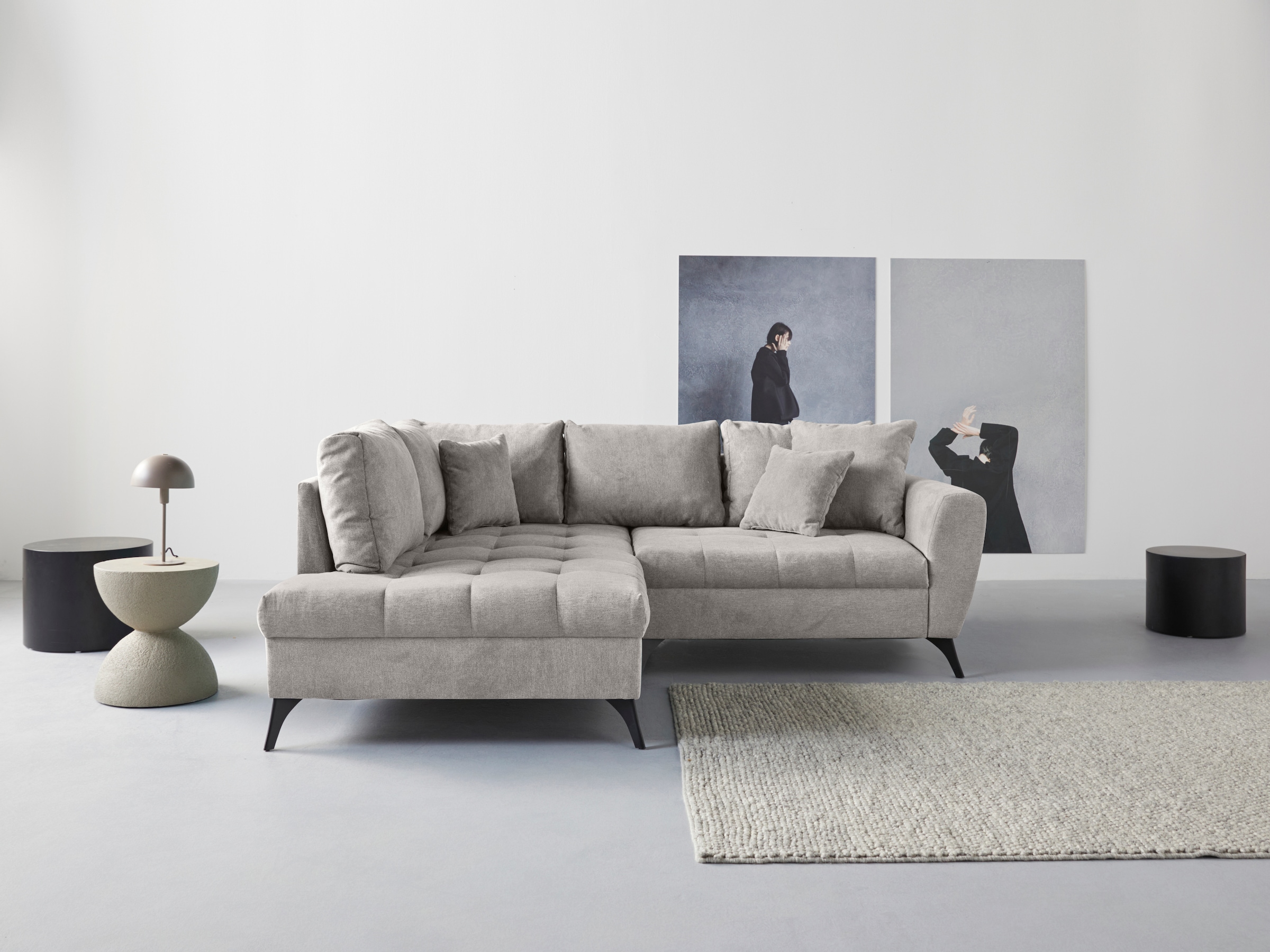 INOSIGN Ecksofa »Lörby«, Rechnung bis bestellen auf Belastbarkeit mit Sitzplatz, auch Aqua clean-Bezug pro 140kg