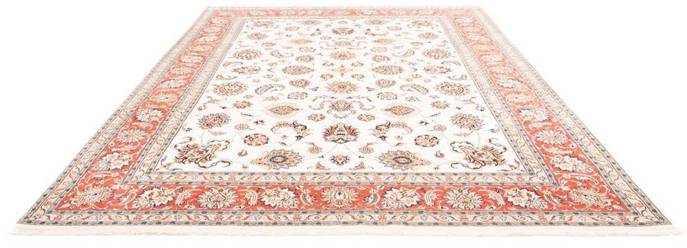 morgenland Wollteppich »Täbriz - 50 Raj Medaillon Beige 96 x 60 cm«, rechte günstig online kaufen