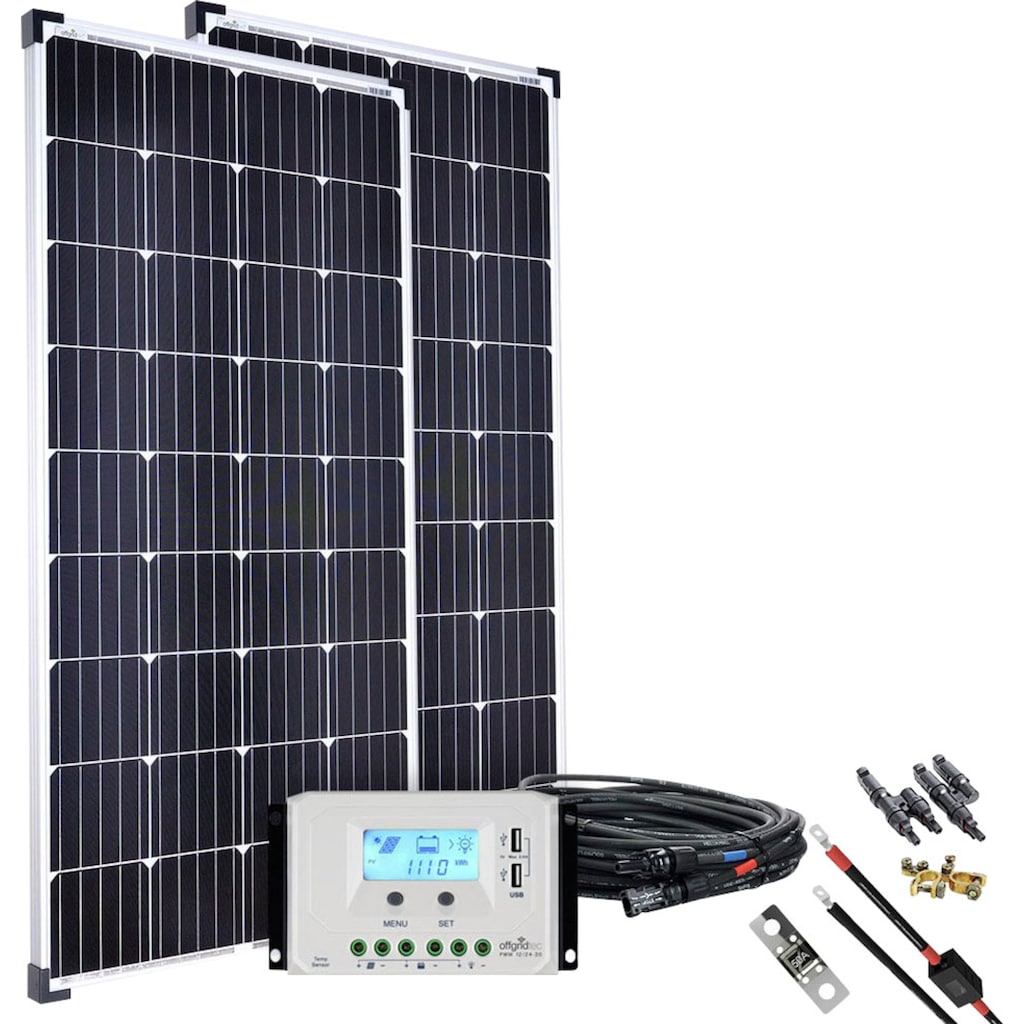 offgridtec Solaranlage »basicPremium-XL 300W Solaranlage 12V/24V«, (Set)