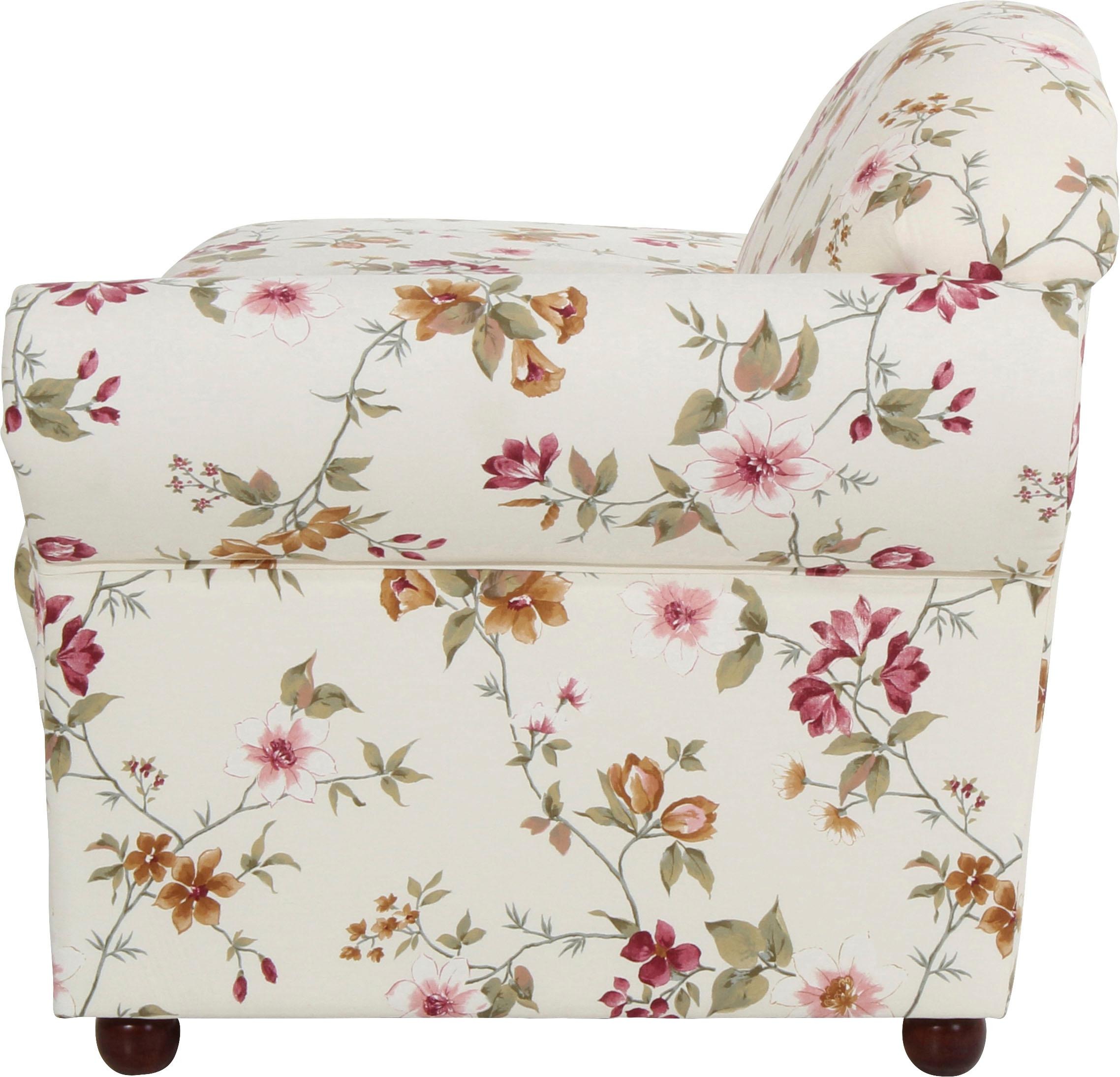 Max Winzer® Recamiere »floraler Bezug, klassisch elegant, guter Sitzkomfort, Solitärmöbel«, Armlehne wahlweise links oder rechts