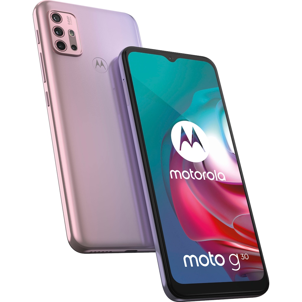 Motorola Smartphone »moto g30«, Pastel Sky, 16,51 cm/6,5 Zoll, 128 GB Speicherplatz, 64 MP Kamera