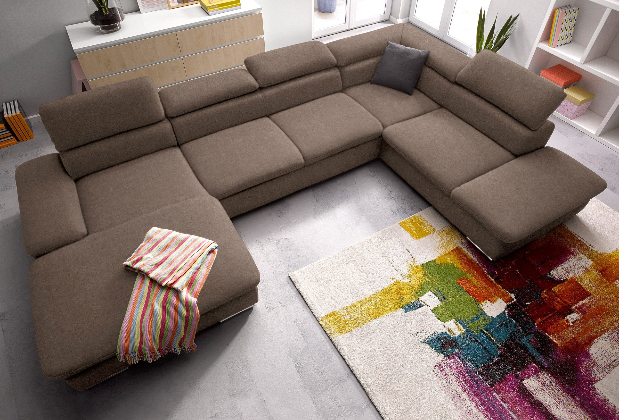 sit&more Wohnlandschaft »Alcatraz U-Form«, wahlweise mit Bettfunktion