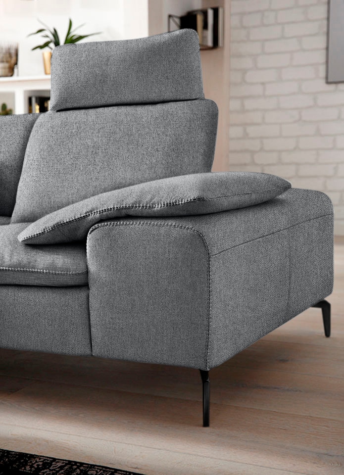 W.SCHILLIG Ecksofa »valentinoo, Designsofa, elegant und bequem, L-Form«, (Set), mit Sitztiefenverstellung, Breite 318 cm