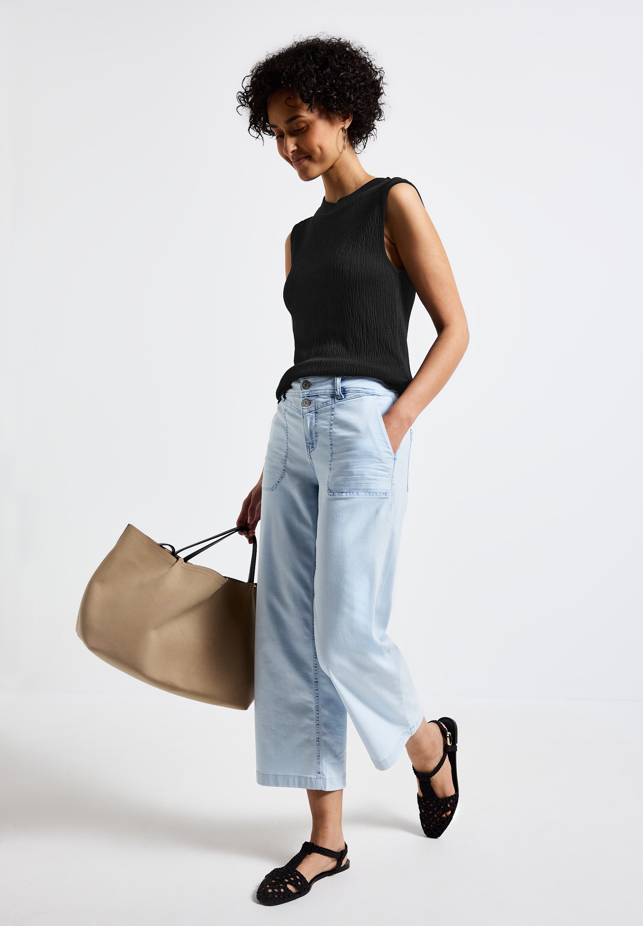 STREET ONE Tanktop mit Struktur Muster