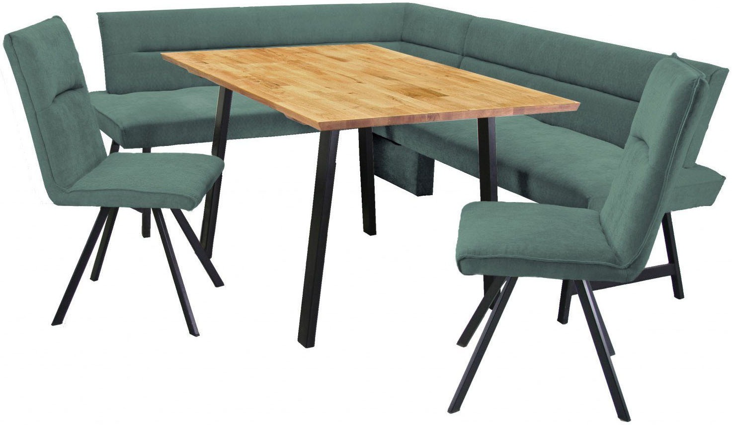 Home affaire Eckbankgruppe »Sava« Set, 4 Stk. tlg. Eckbank mit Wellenfederu günstig online kaufen