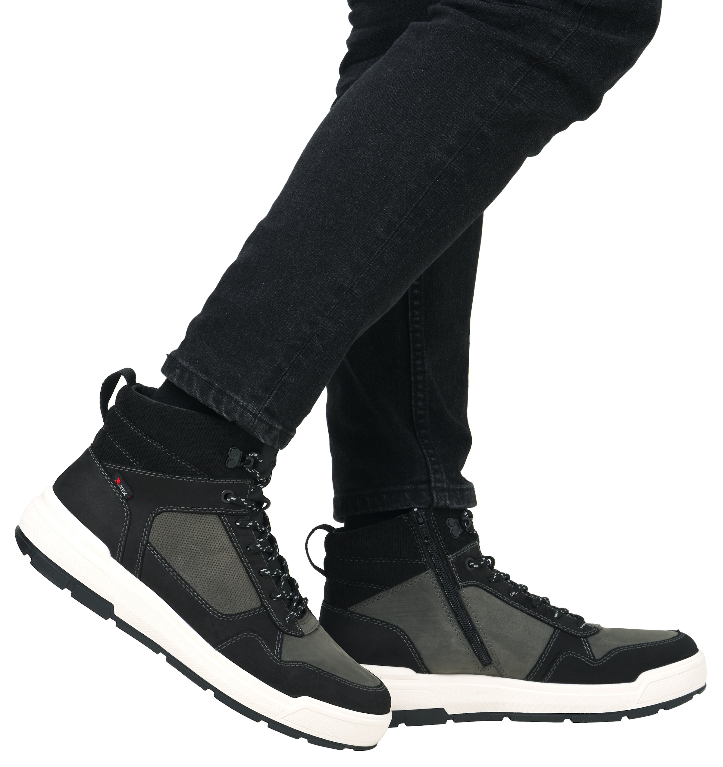 Rieker EVOLUTION Schnürboots, Winterboots, High-Top Sneaker, Stiefelette mit R-TEX-Membran