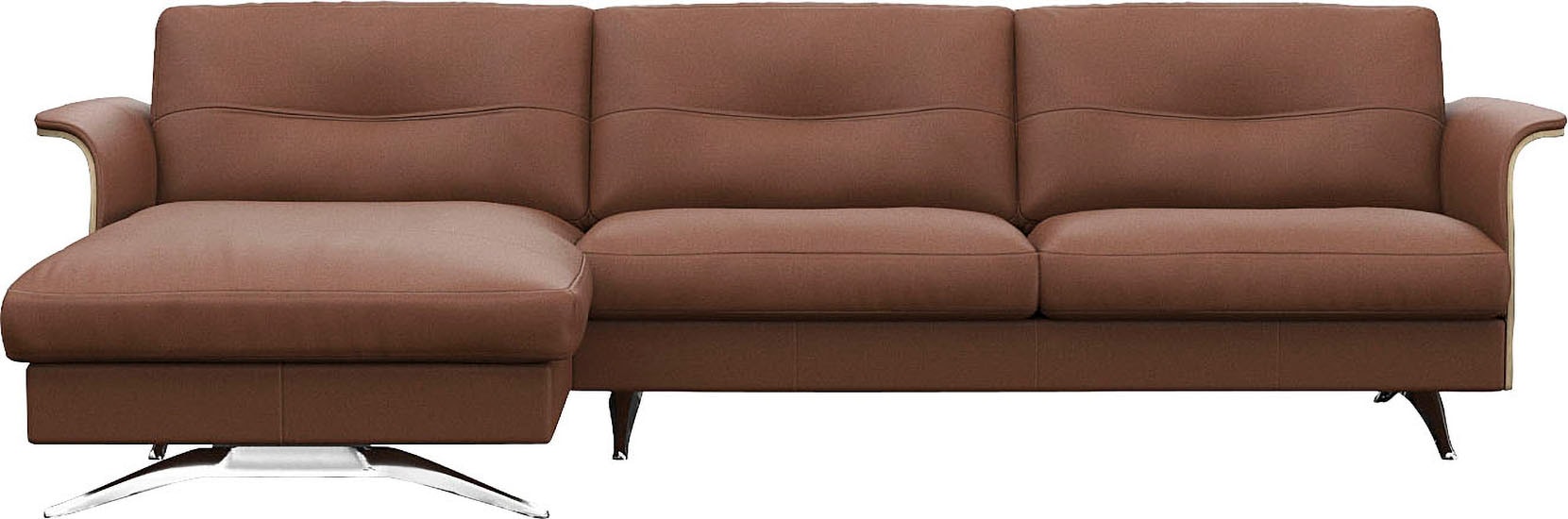 FLEXLUX Ecksofa »Glow, super bequem durch hochwertigem Sitzaufbau mit Feder günstig online kaufen