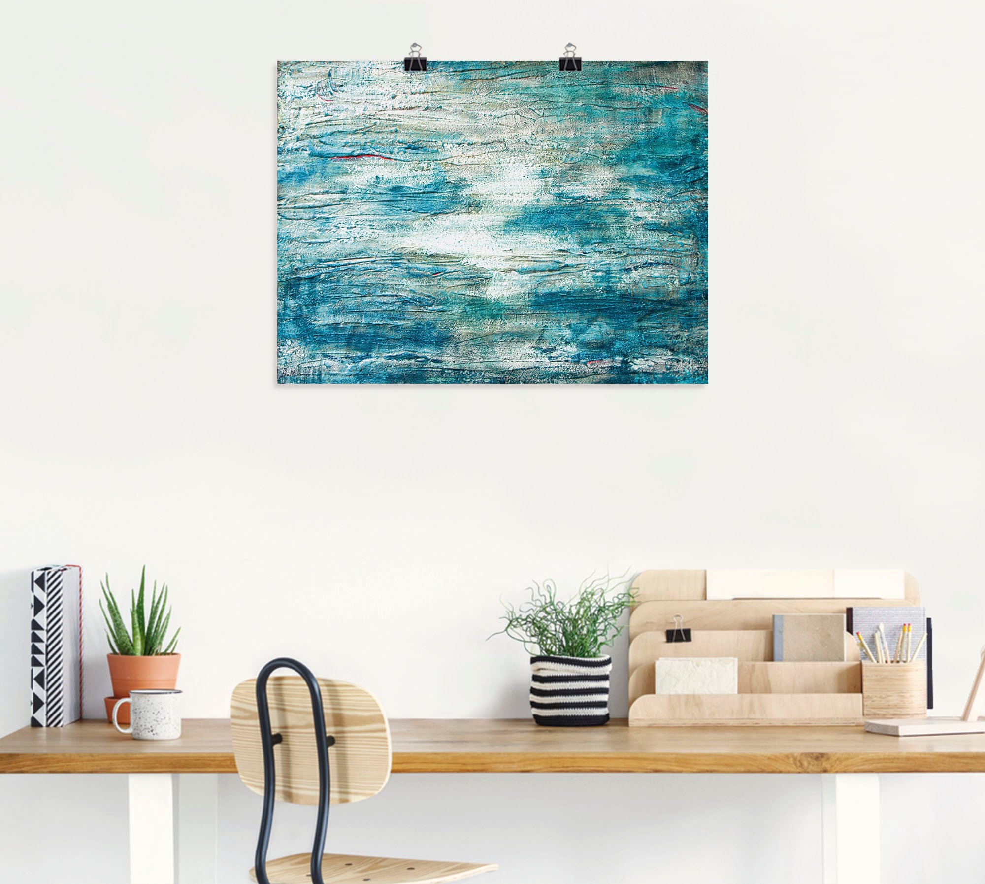 Artland Wandbild »abstrakte Malerei Aquarell«, Gegenstandslos, (1 St.), als günstig online kaufen