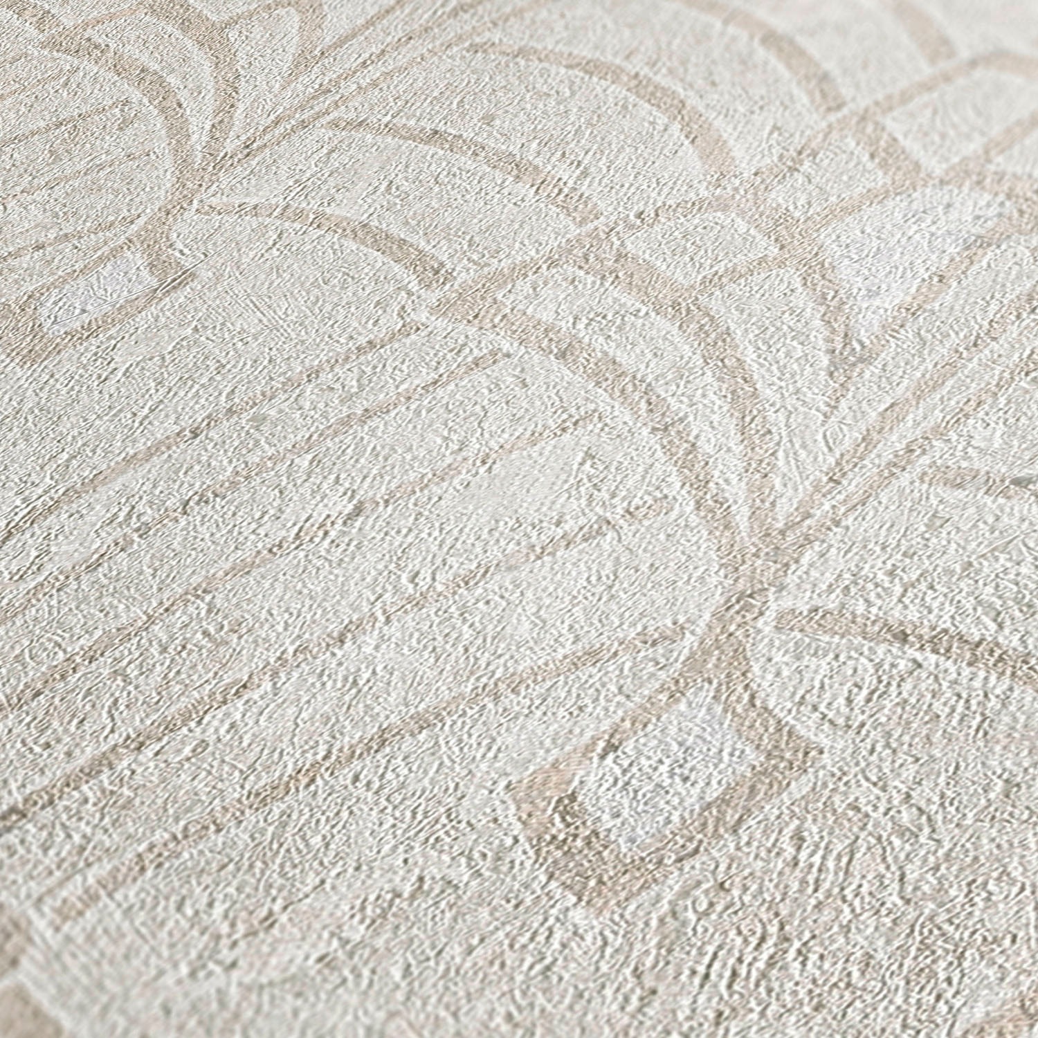 living walls Vliestapete »Mata Hari« Barock | orientalisch | ornamental leicht strukturiert Tapete Orientalisch Tapeten Wohnzimmer Schlafzimmer Küche lau raun