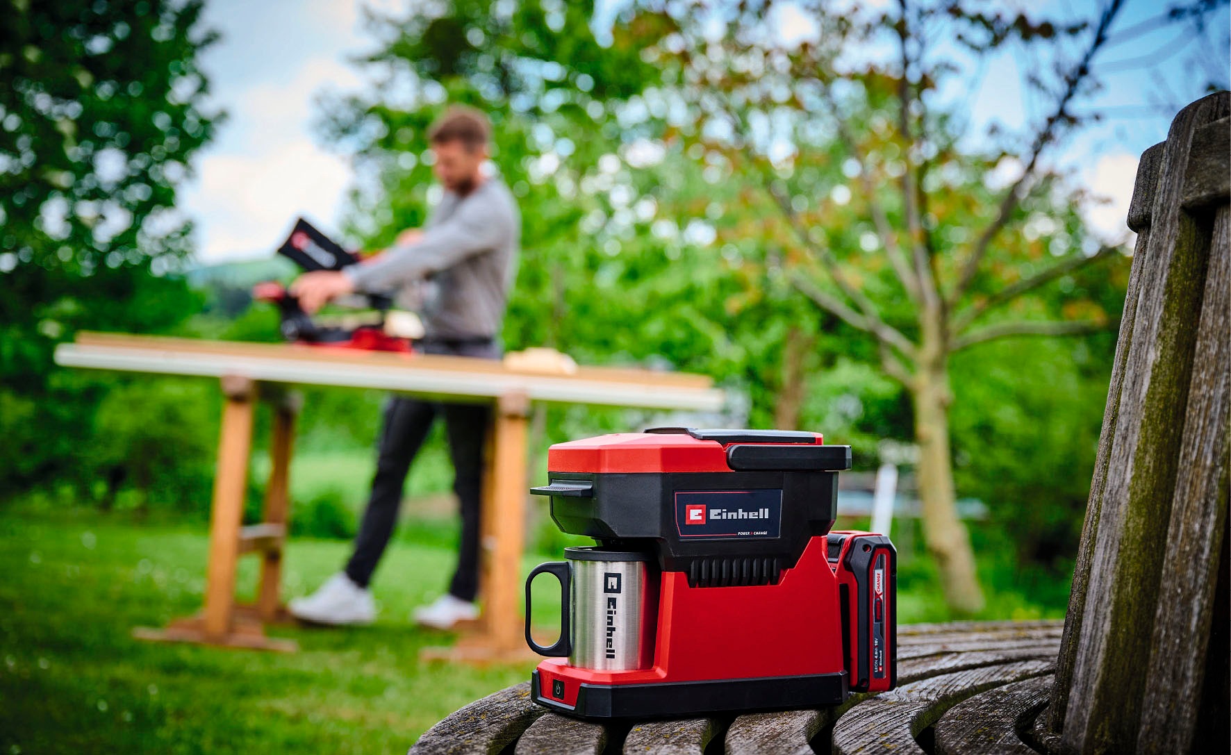 Einhell Kaffeepadmaschine »Power X-Change TE-CF 18 Li-Solo« 0,24 l Kaffeeka günstig online kaufen