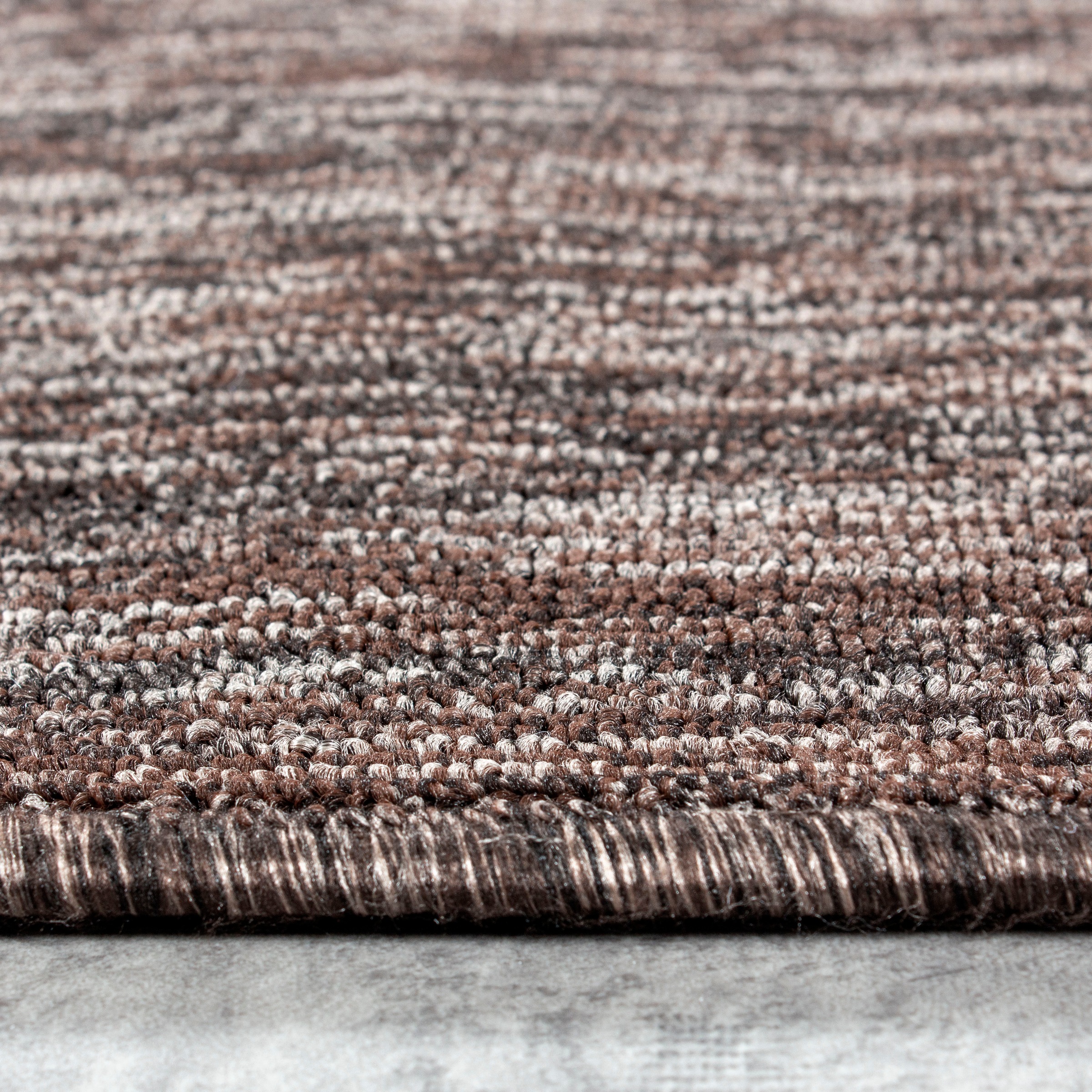 Ayyildiz Teppiche Teppich »Nizza 1800 Kurzflorteppich«, rund, 6 mm Höhe, pflegeleicht, leicht melierter Kurzflor, ringsum gekettelt, Wohnzimmer