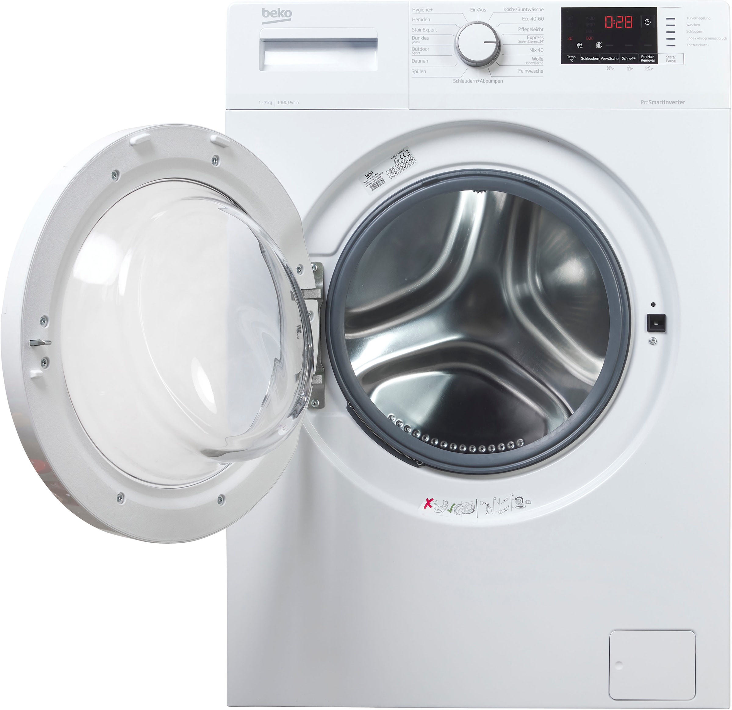 BEKO Waschmaschine »WML71423R1«, WML71423R1, 7 kg, 1400 U/min