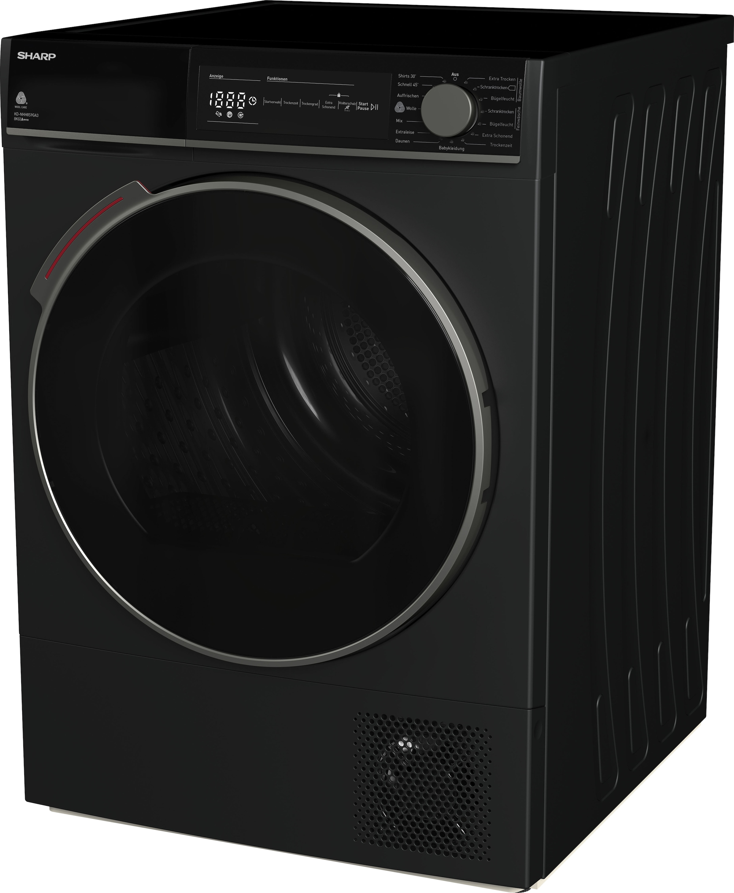 3. Bild von Sharp Wärmepumpentrockner »KD-NHH8S9GA3-DE«, 8 kg