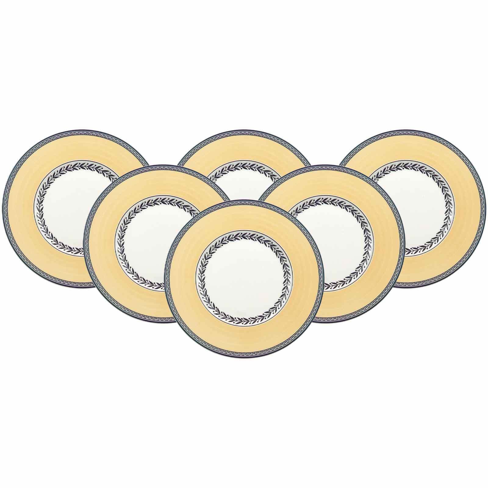Villeroy & Boch Brotteller »Brotteller Audun Fleur ø 16 cm 6er Set weiß-gra günstig online kaufen