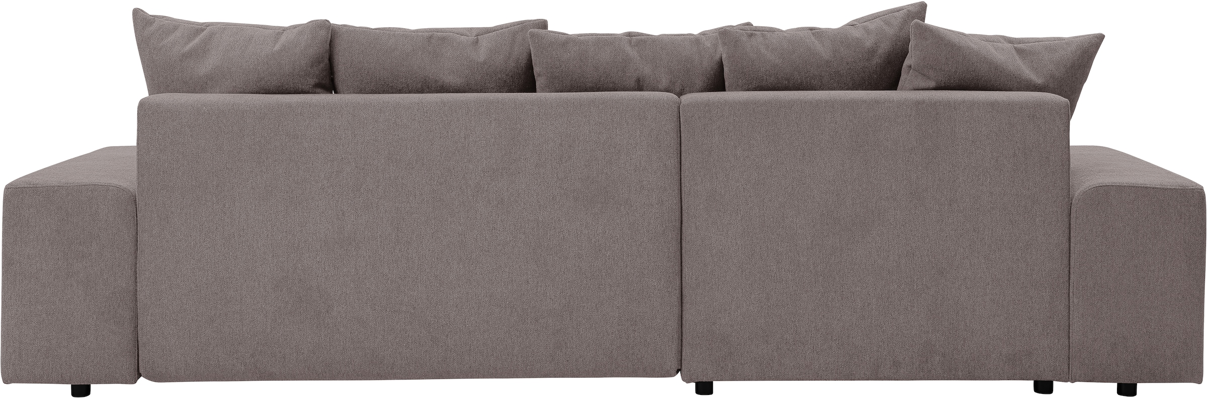 WERK2 Ecksofa »Riwa, modernes Sofa zum Kuscheln und Entspannen, Breite 300cm, L-Form«, Trendiges Ecksofa mit vielen Kissen, Schlaffunktion & Bettkasten