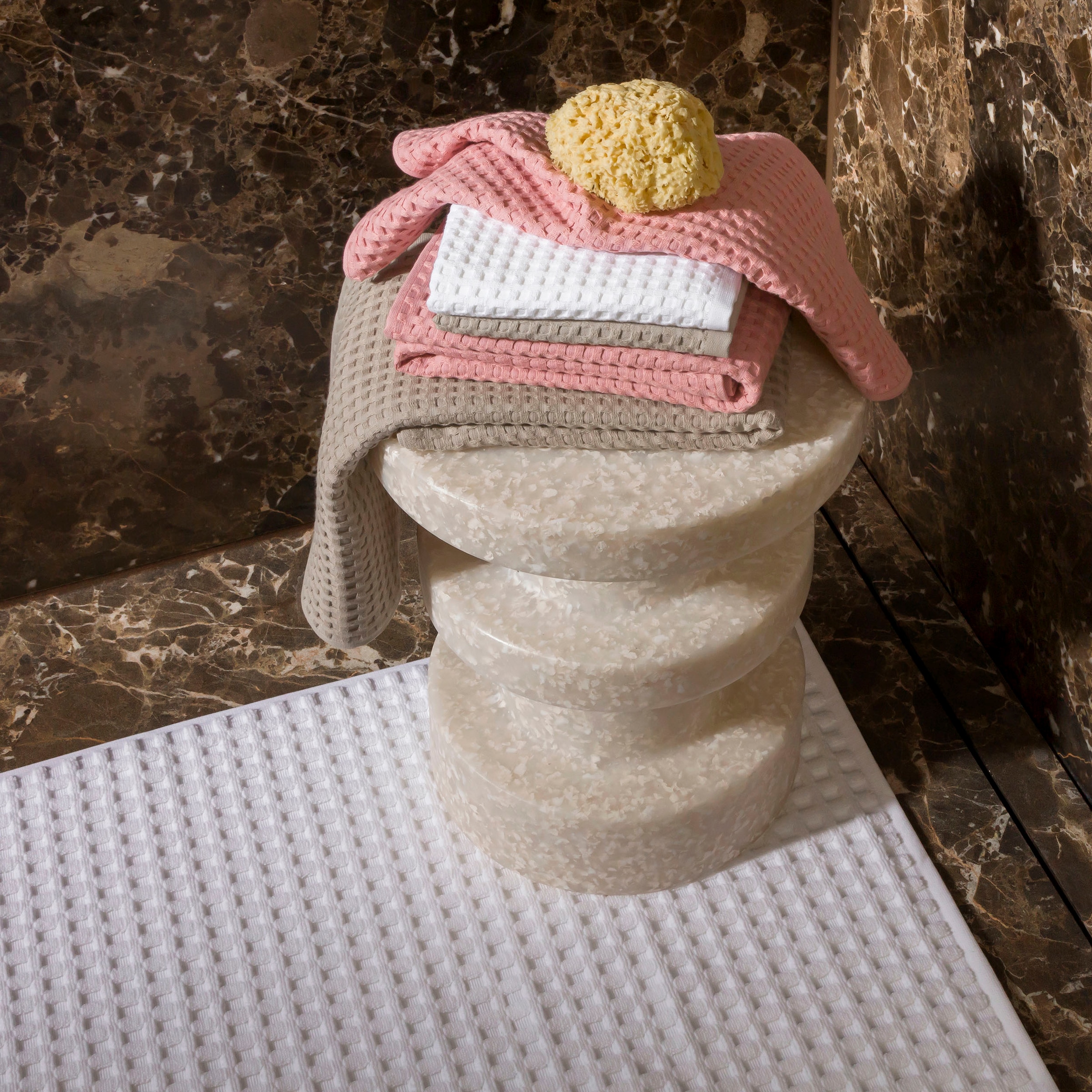 Möve Badematte »Waffelpiquee« Höhe 6 mm beidseitig nutzbar