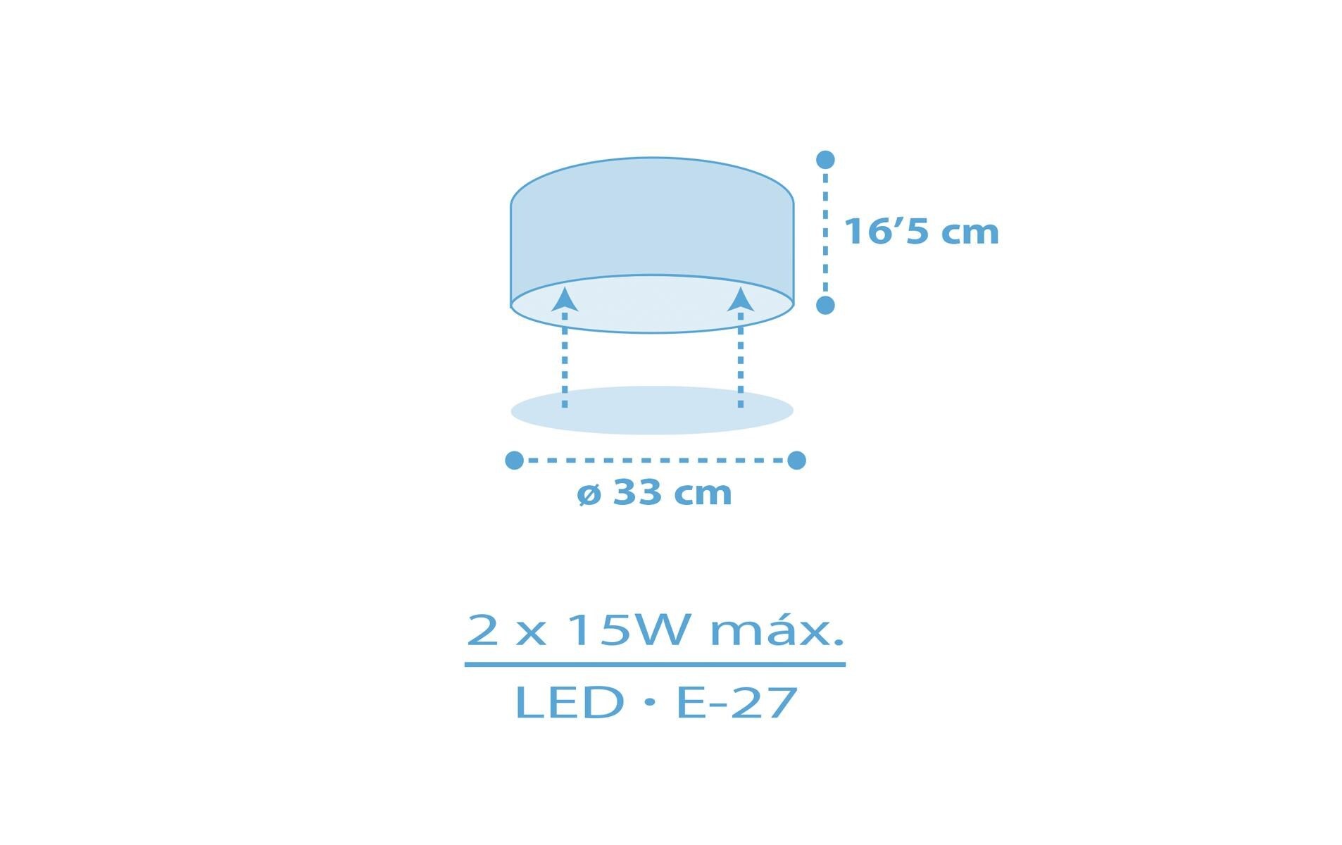 Dalber Deckenleuchte »Star Light Blau« E27