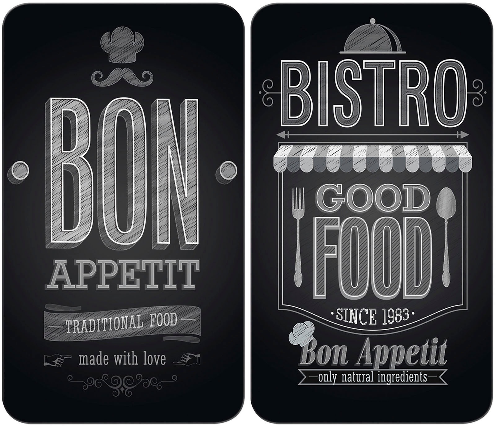 WENKO Herd-Abdeckplatte »Universal Modell Bon Appetit«, (Set, 2 tlg.), Herd günstig online kaufen