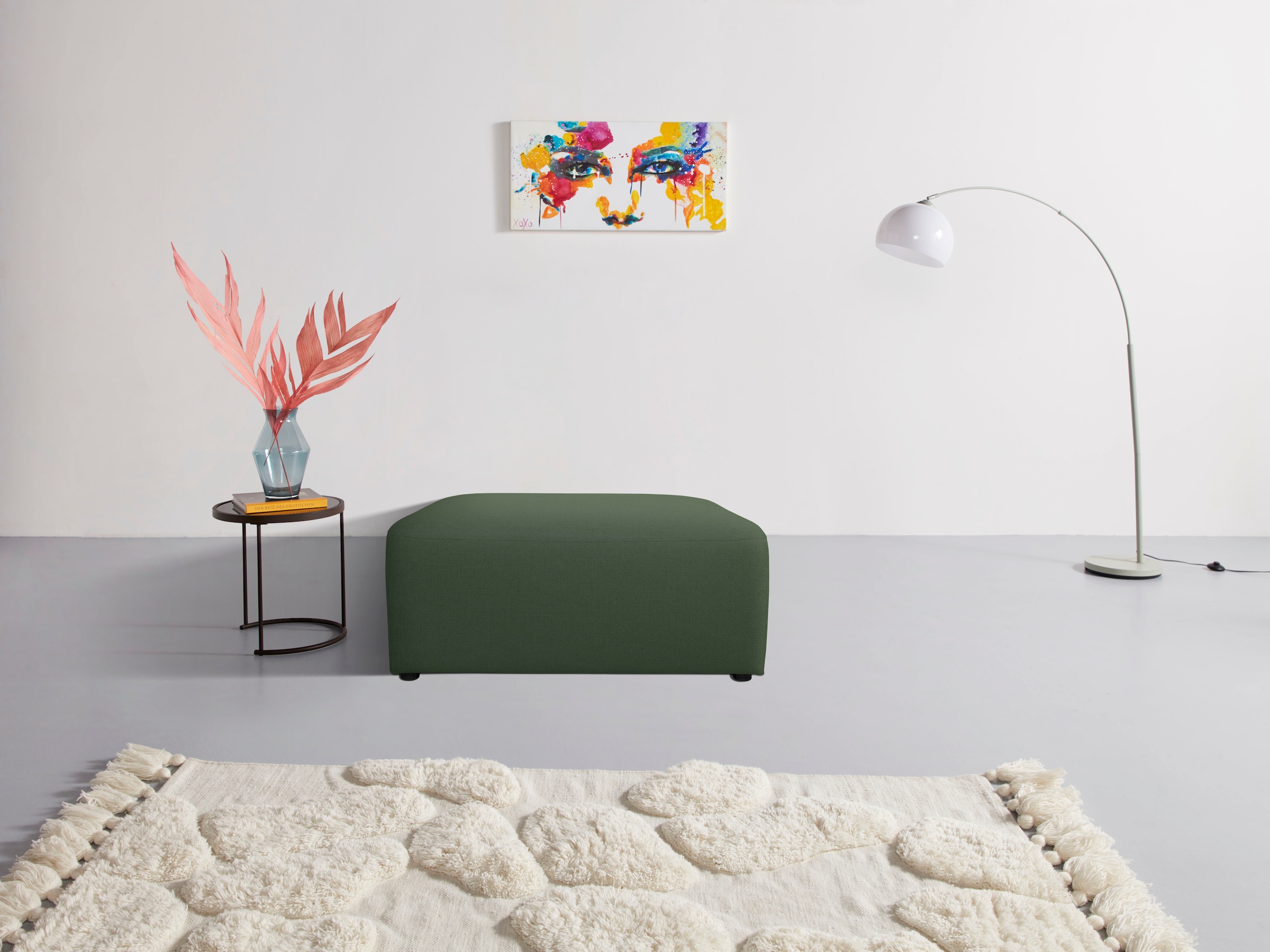 INOSIGN Polsterhocker »Koa, Hocker, passend zur Modulserie KOA«, in Webstof günstig online kaufen