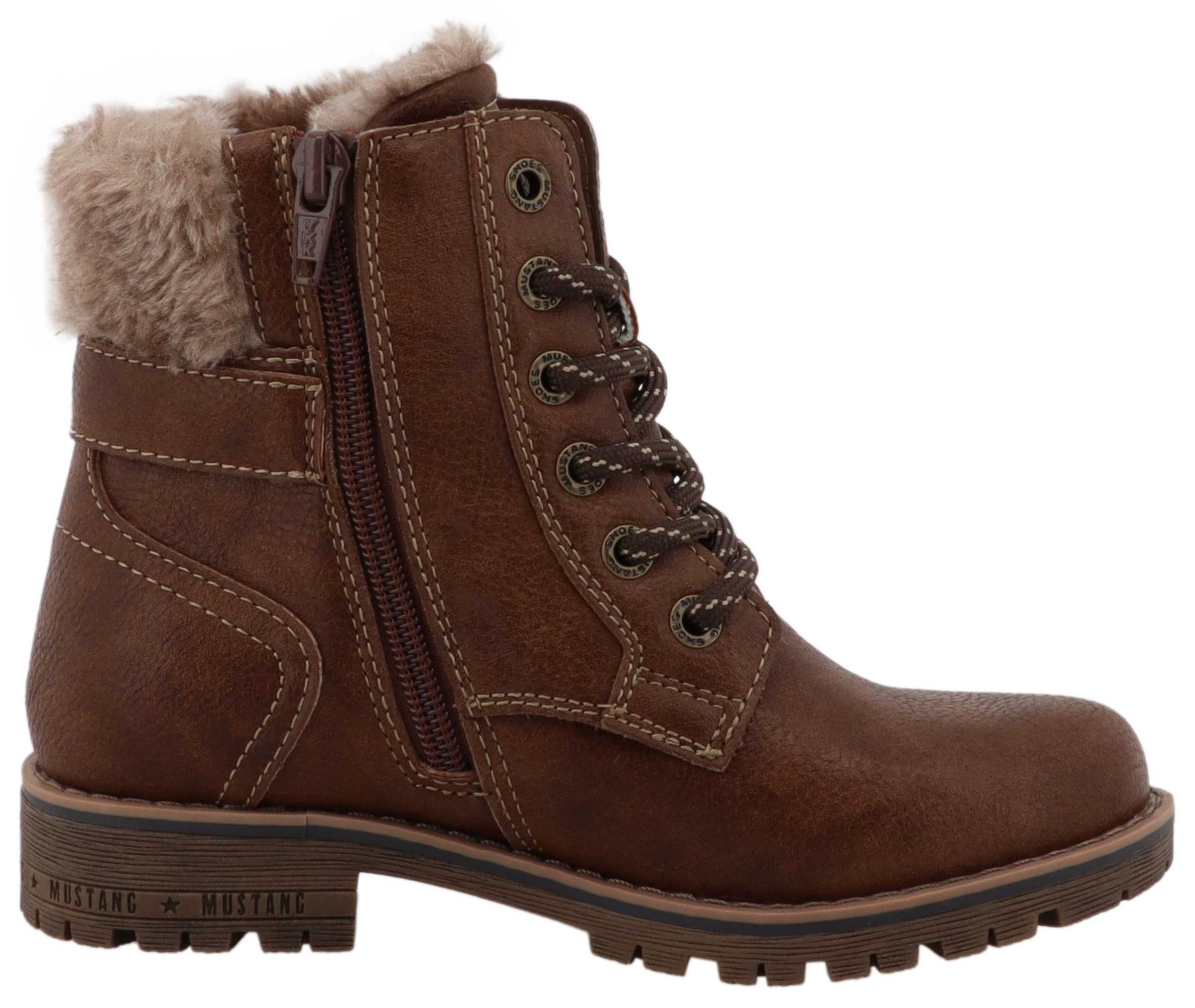 Mustang Shoes Winterstiefel »Matilde«  Oudoorboots, Schnürstiefel mit Warmfutter