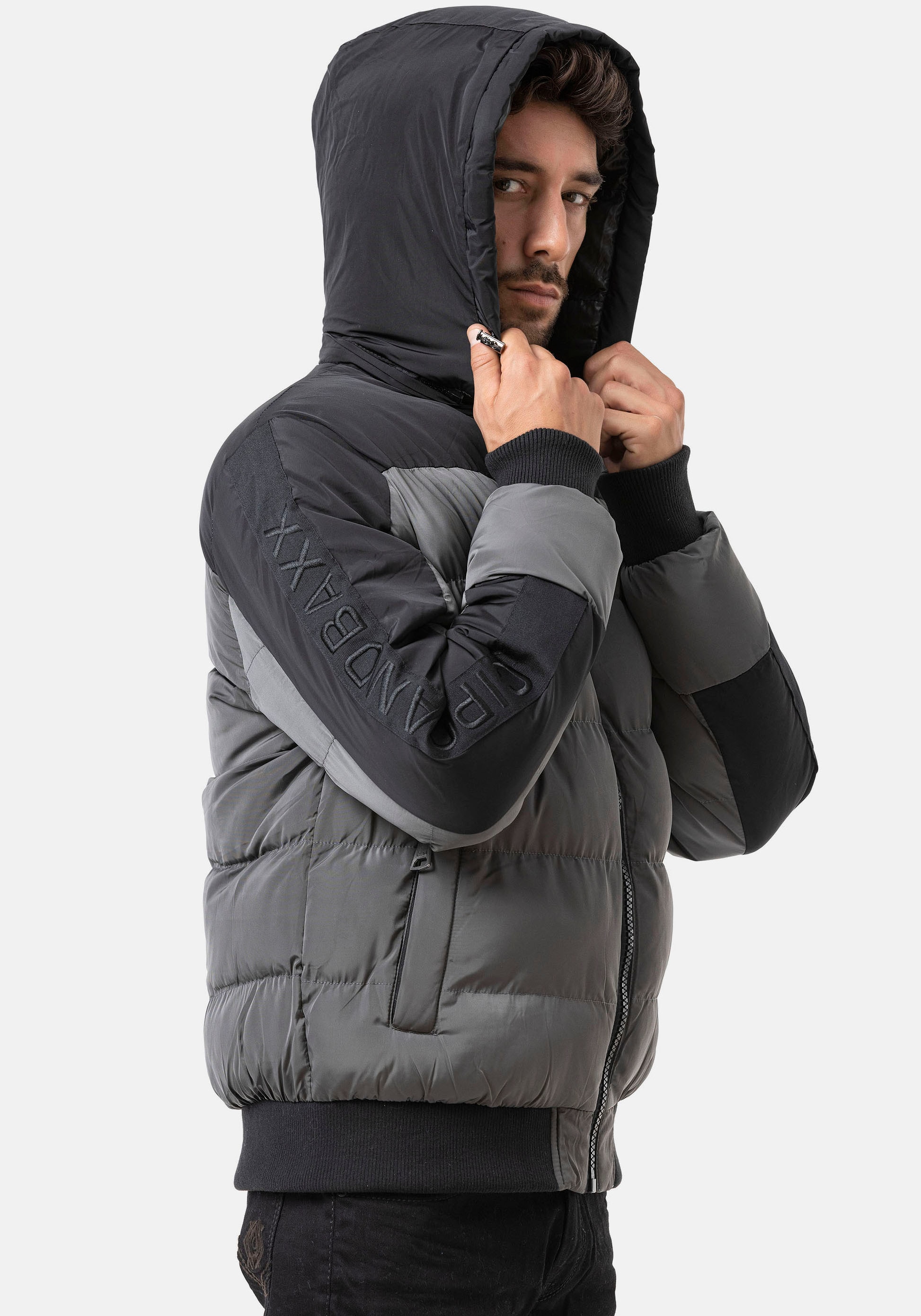 Cipo & Baxx Steppjacke mit Kapuze