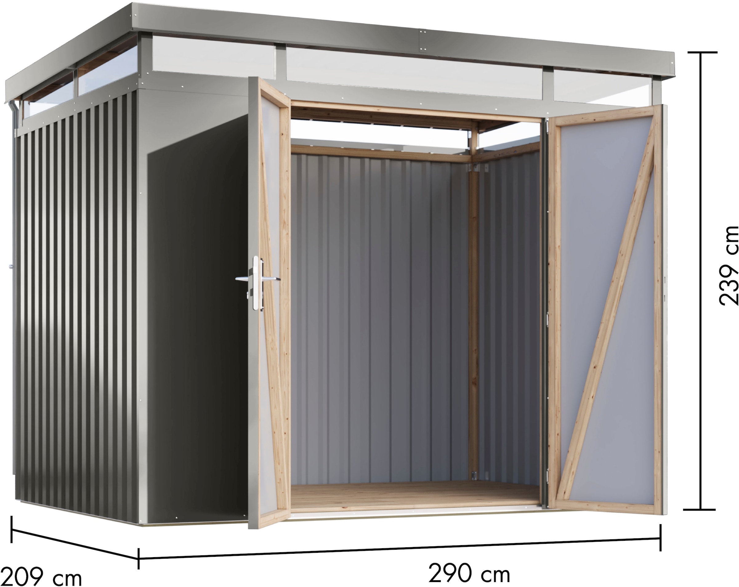 Karibu Gerätehaus »Titanium 3« Made in Germany
